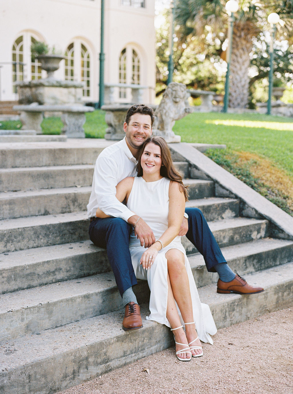 Laguna Gloria Engagement Photos on Film