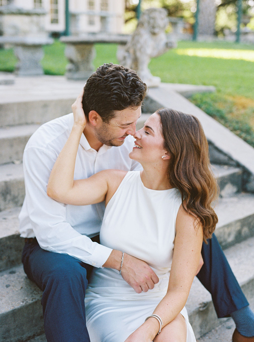 Laguna Gloria Engagement Photos on Film