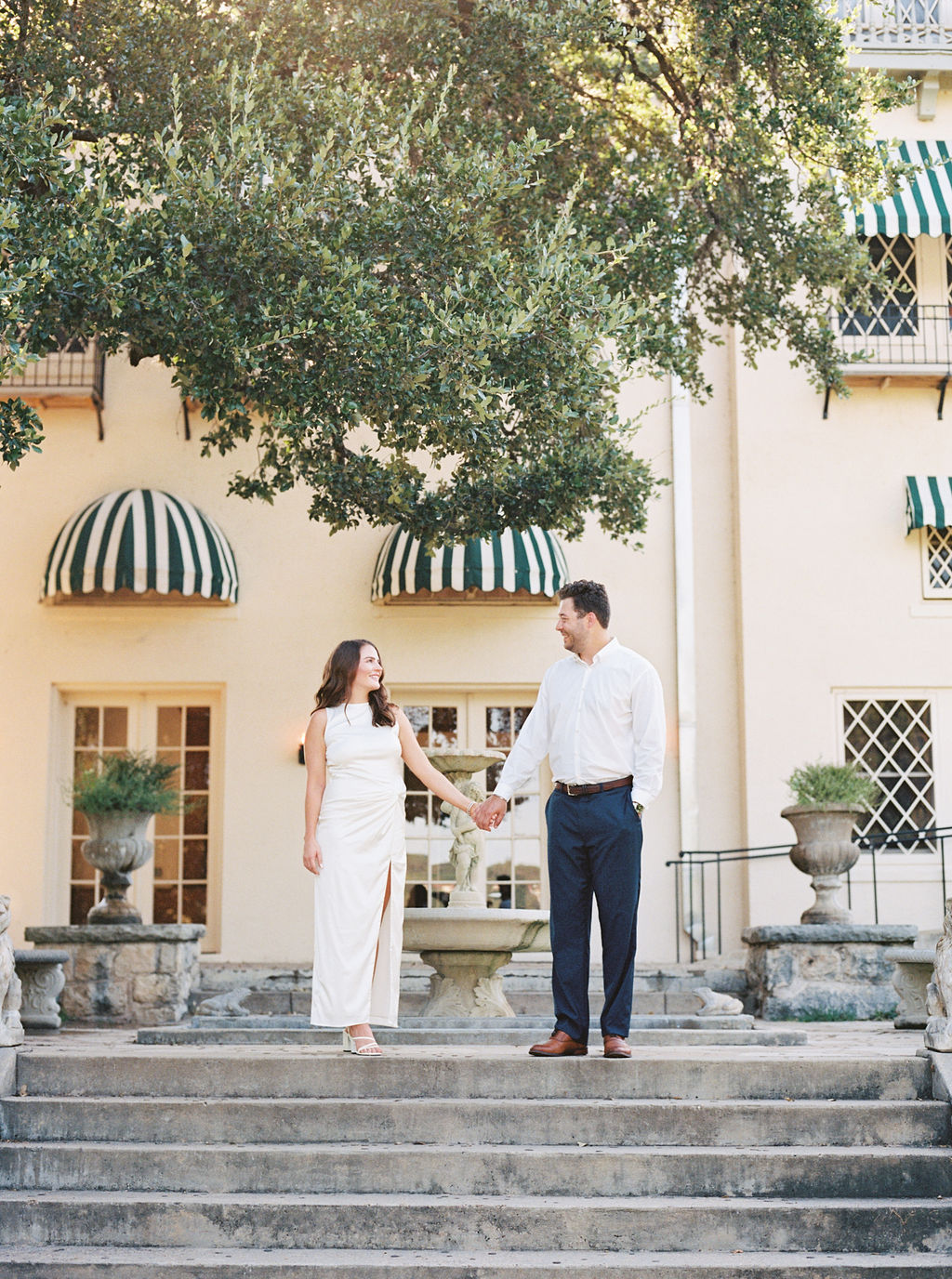 Laguna Gloria Engagement Photos on Film