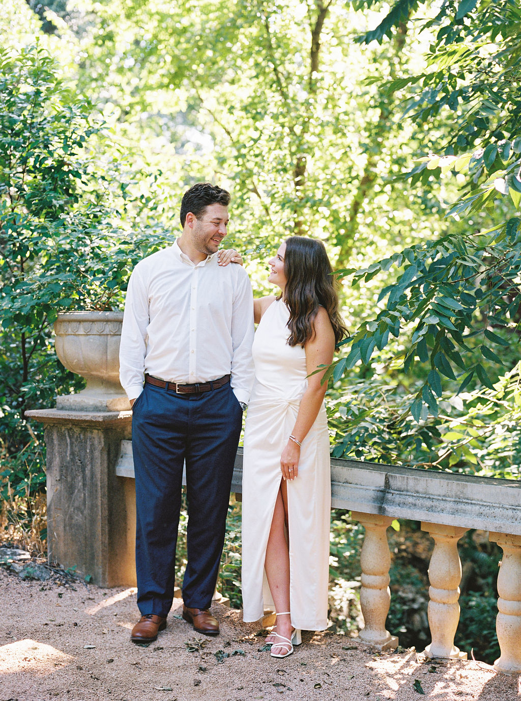 Laguna Gloria Engagement Photos on Film