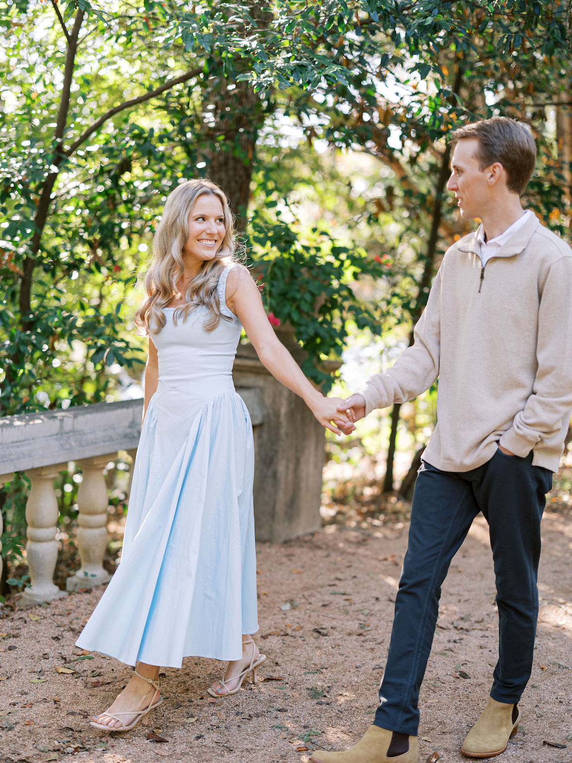 Laguna Gloria Engagement Session in Sunshine on FIlm