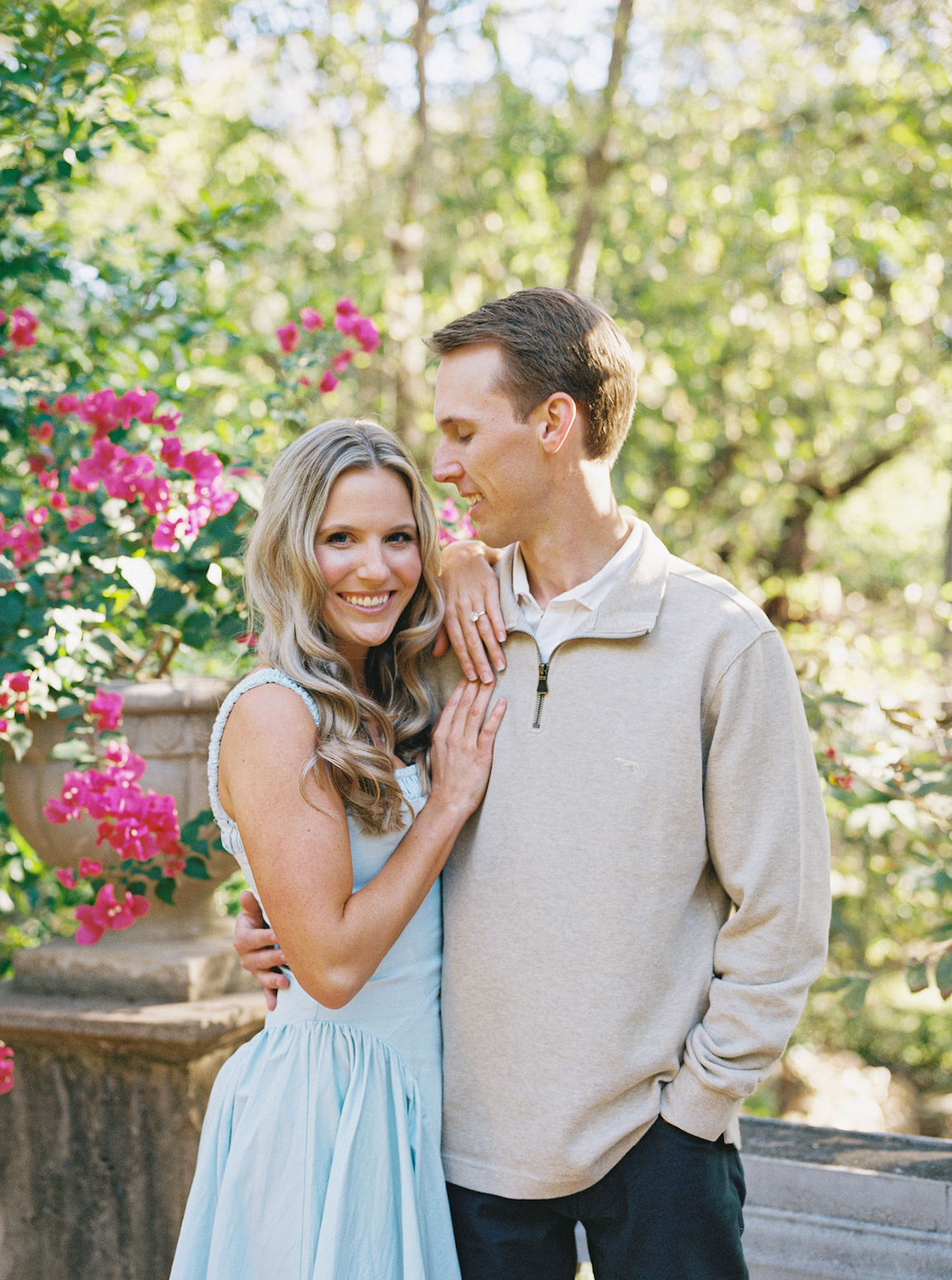 Laguna Gloria Engagement Session in Sunshine on FIlm