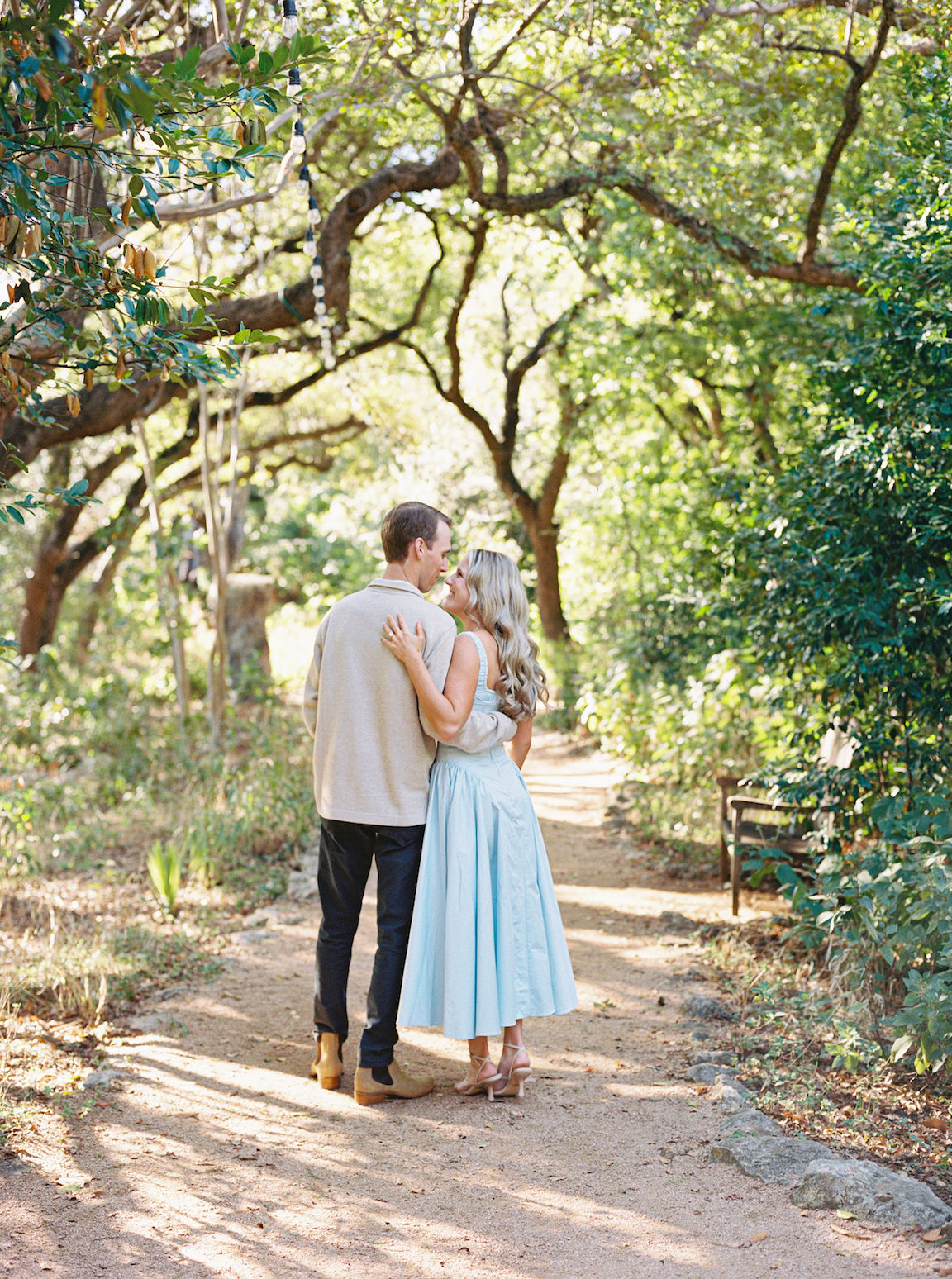 Laguna Gloria Engagement Session in Sunshine on FIlm