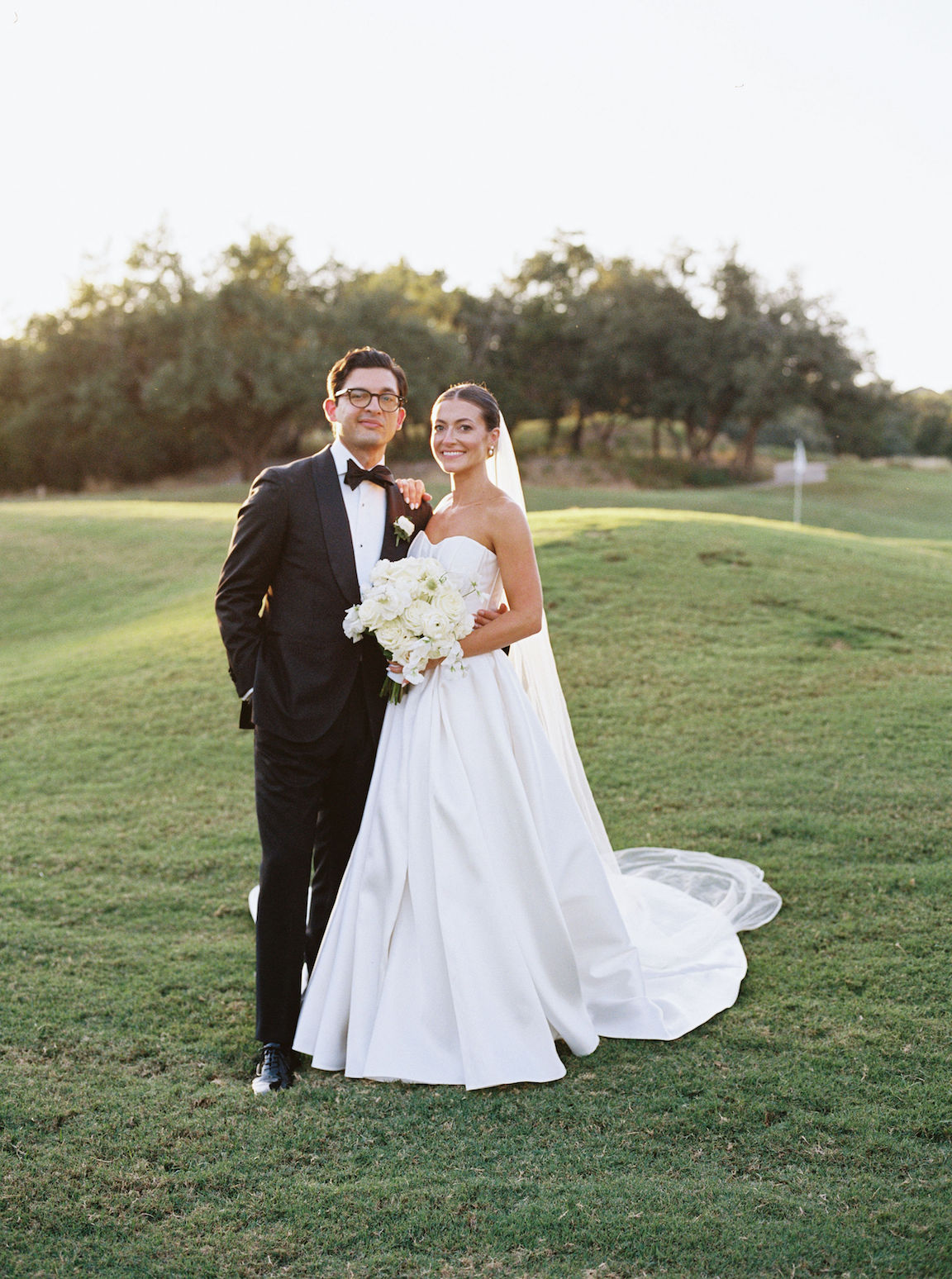 Omni Barton Creek Wedding bride groom portraits