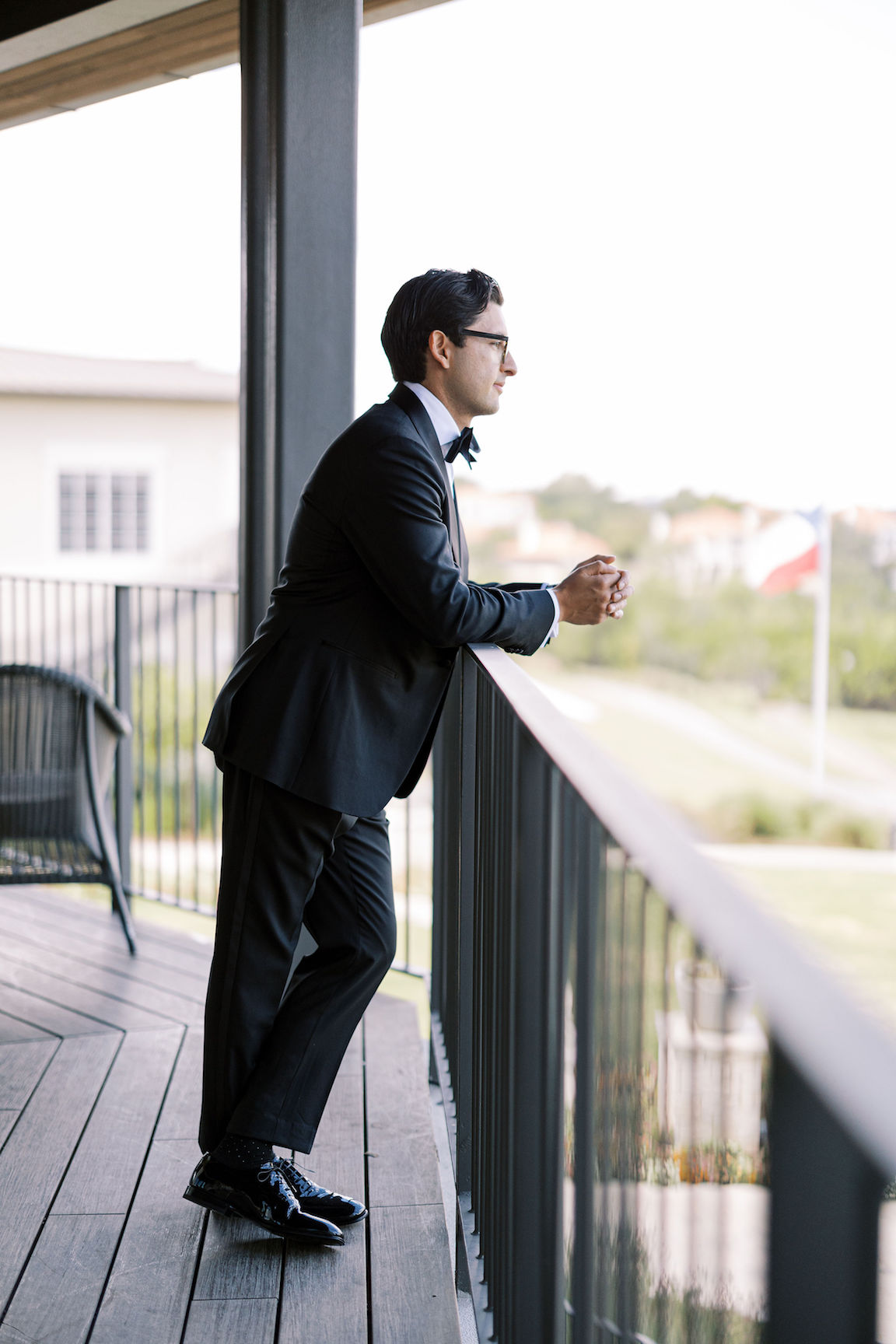 Omni Barton Creek Wedding groom getting ready