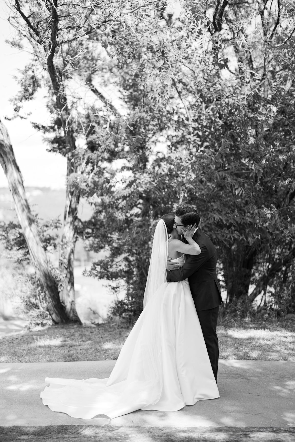 Omni Barton Creek Wedding bride groom first look