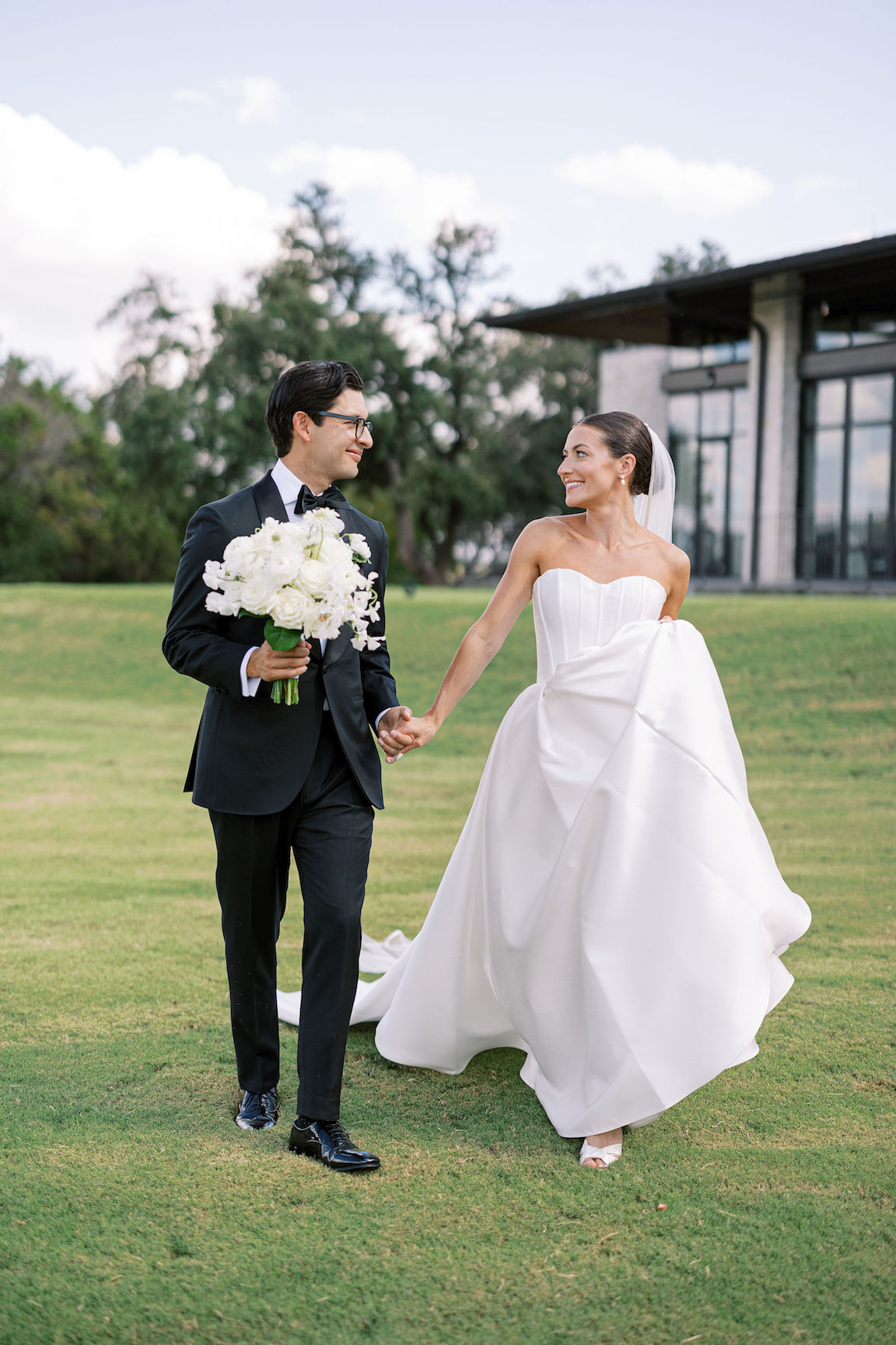 Omni Barton Creek Wedding bride groom first look