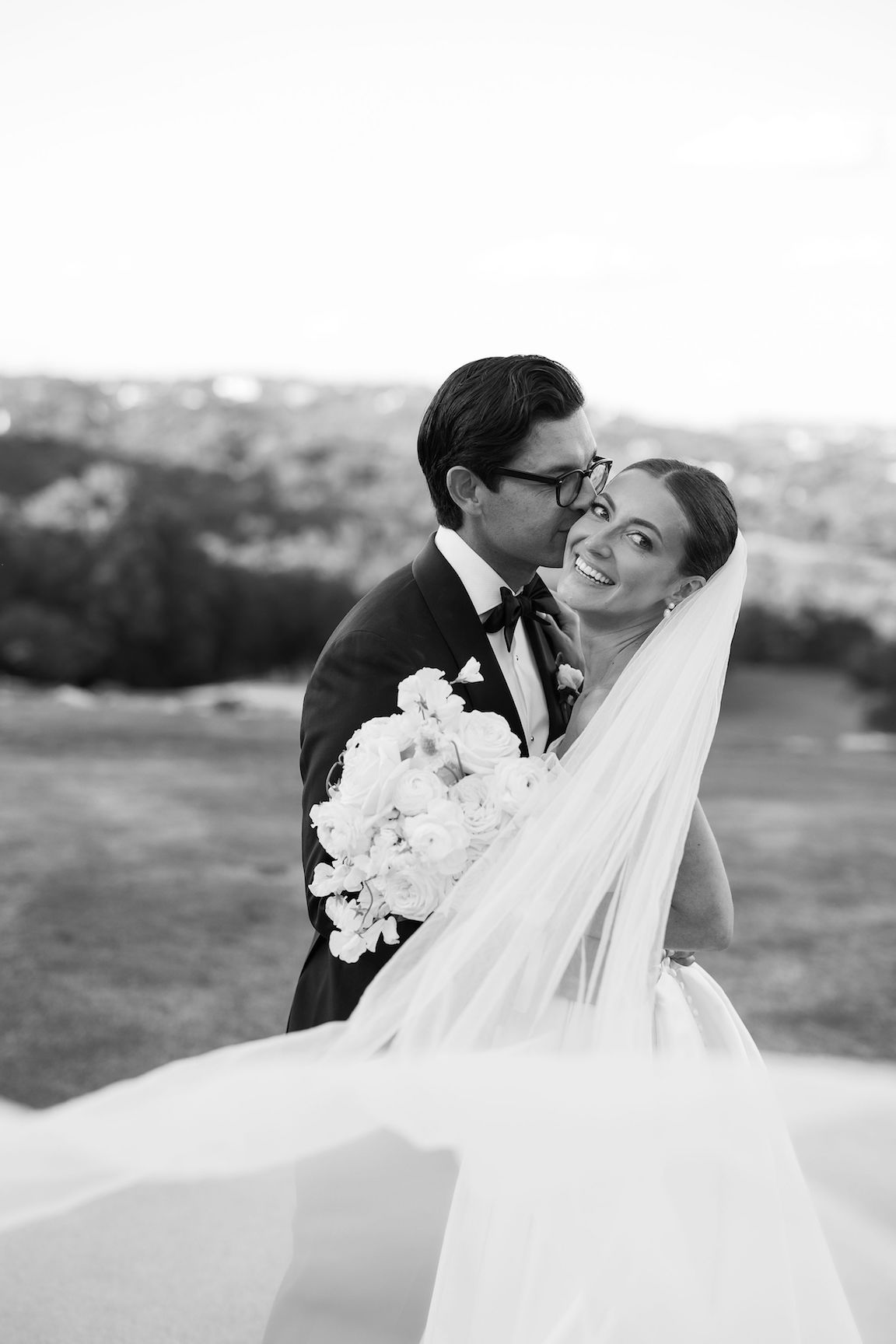 Omni Barton Creek Wedding bride groom portraits