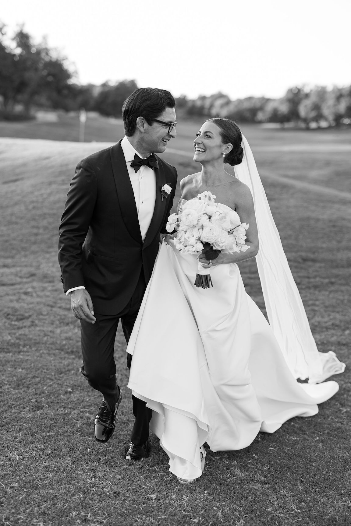 Omni Barton Creek Wedding bride groom portraits