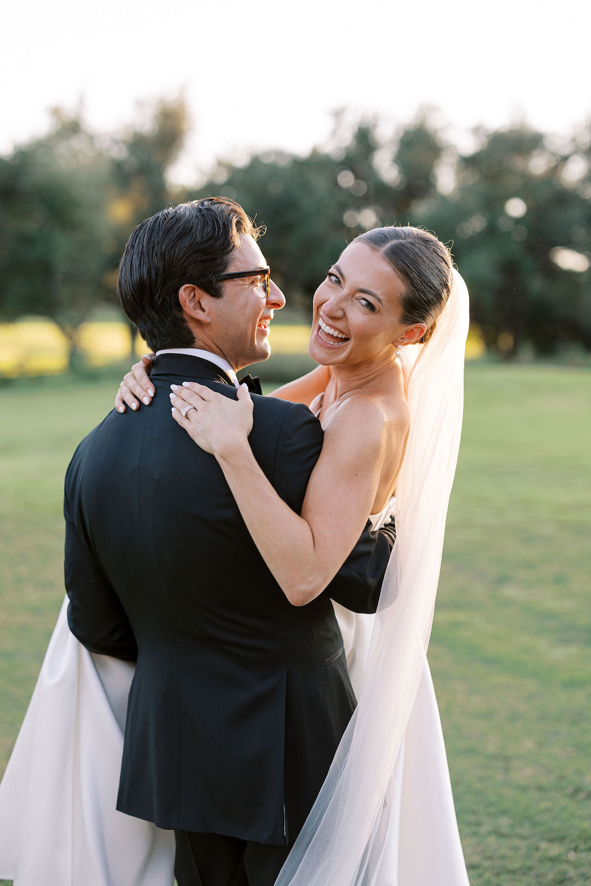 Omni Barton Creek Wedding bride groom portraits