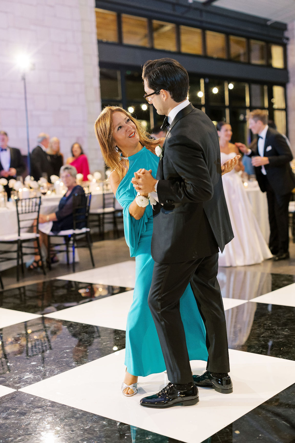elegant Omni Barton Creek Wedding reception dancing