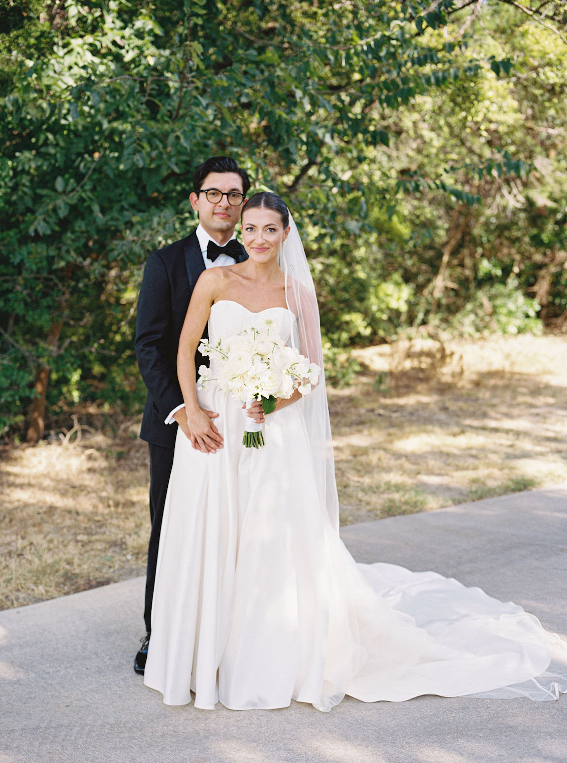 Omni Barton Creek Wedding bride groom portraits