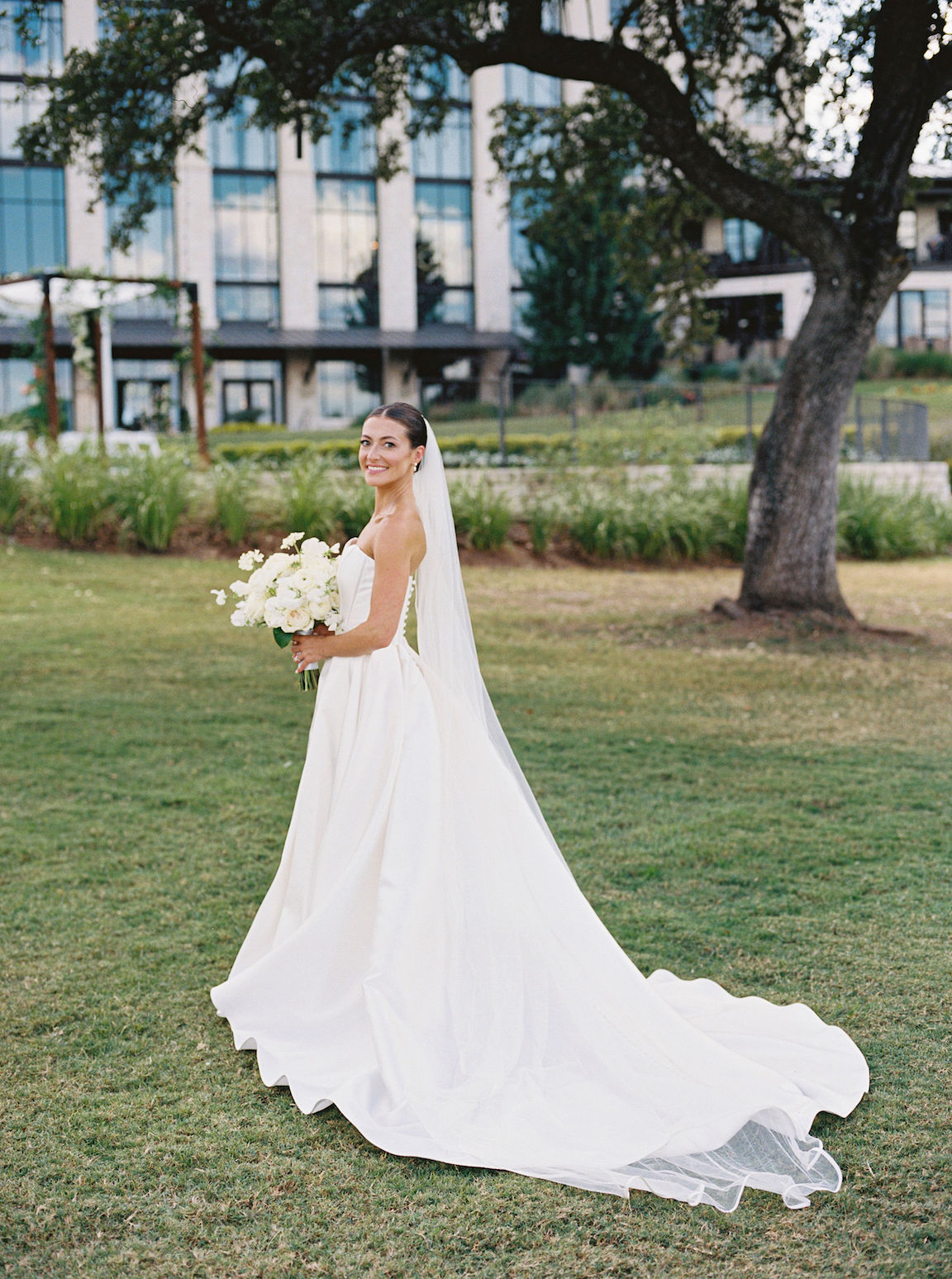 Omni Barton Creek Wedding bride portraits