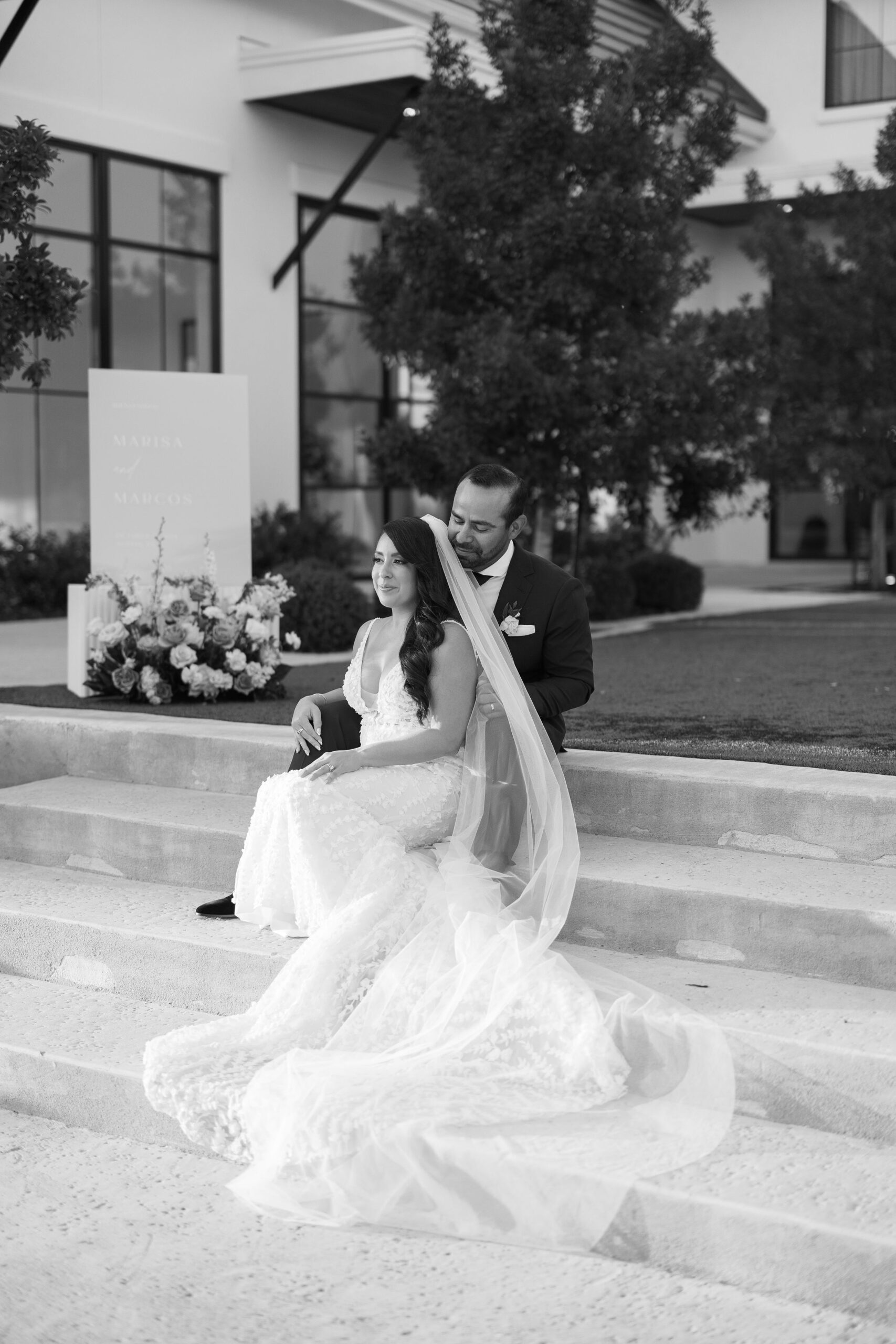 The Arlo wedding bride and groom portraits
