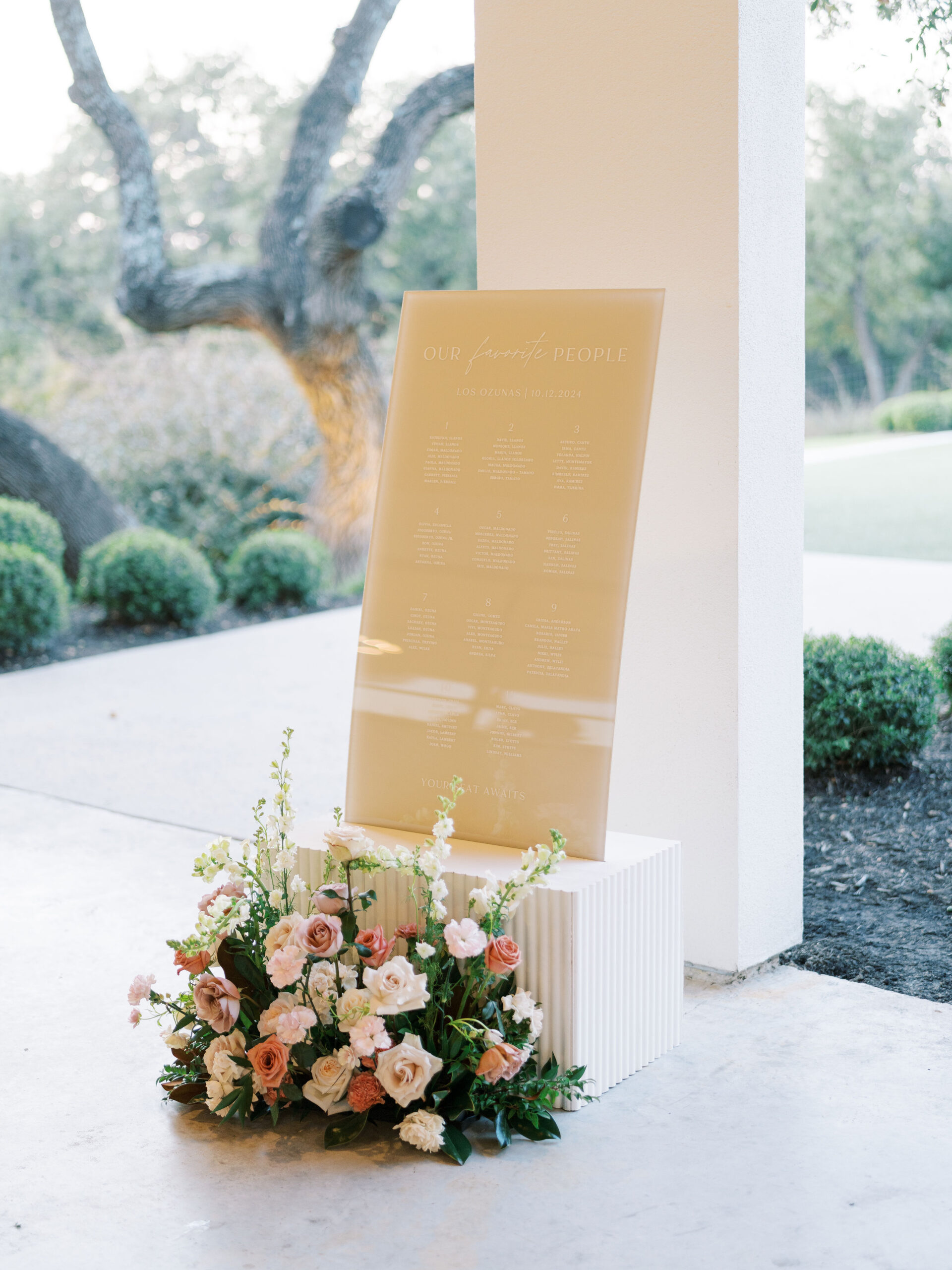 The Arlo wedding reception details