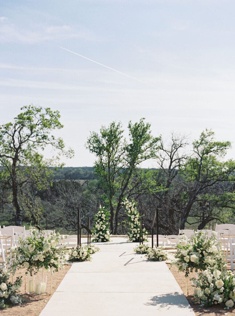 Timeless wedding photography with lush florals at Dos Palomas Ranch