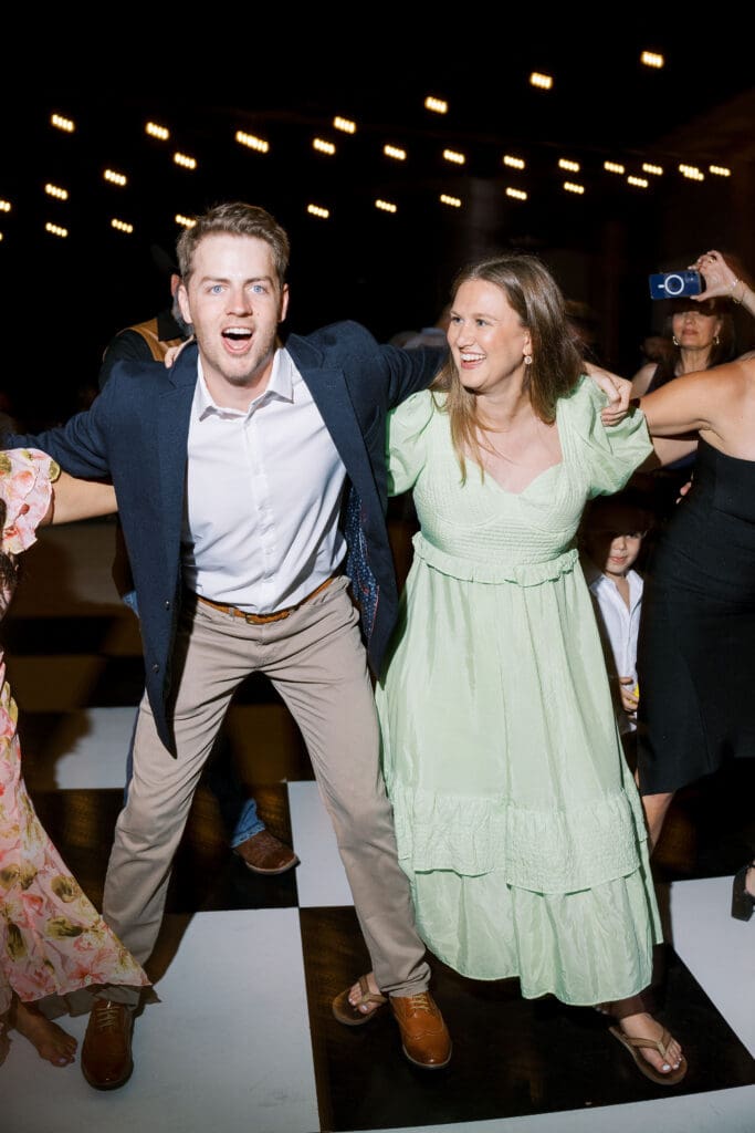 Fun reception at Dos Palomas Ranch wedding photographed by Diana Brewer