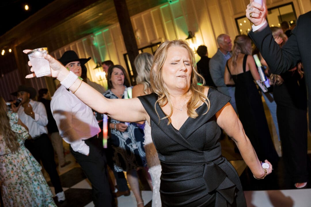 Fun reception at Dos Palomas Ranch wedding photographed by Diana Brewer