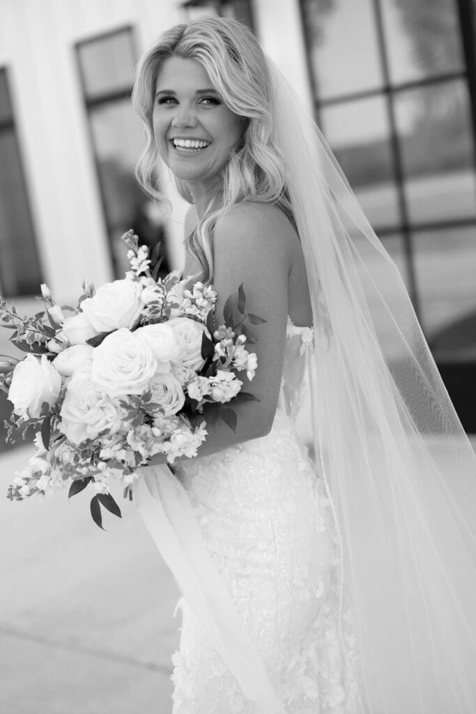 Candid laughter during golden hour portraits at Dos Palomas Ranch