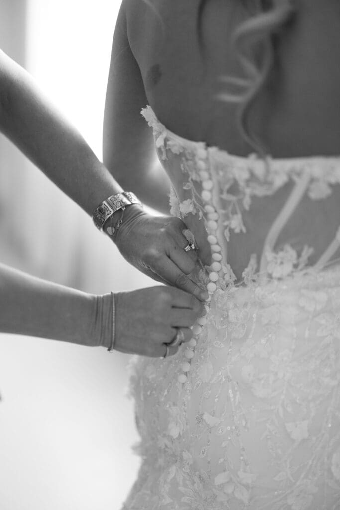Elegant Dos Palomas Ranch wedding with lush white florals