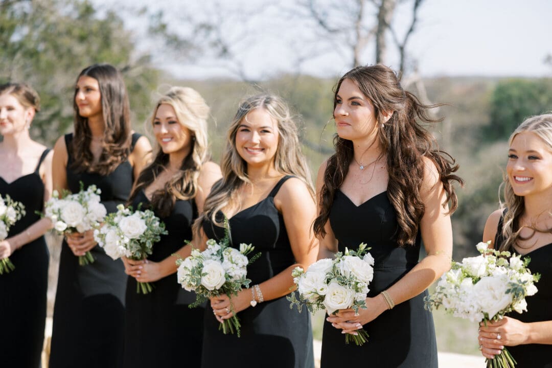 romantic ceremony with lush florals at Dos Palomas Ranch