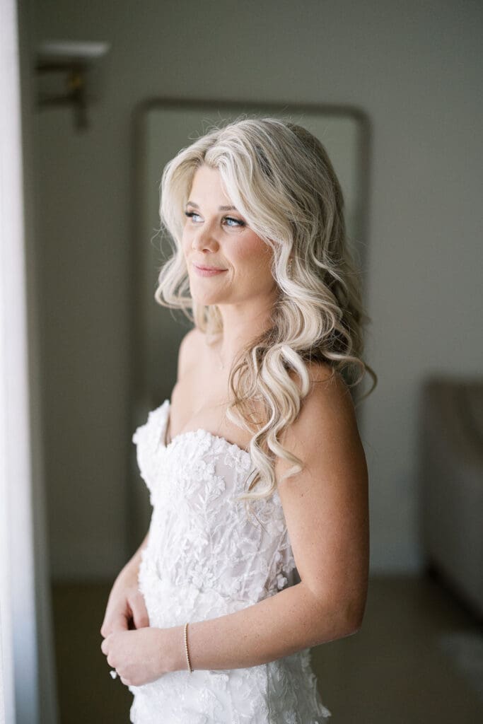 Elegant Dos Palomas Ranch wedding bride getting ready