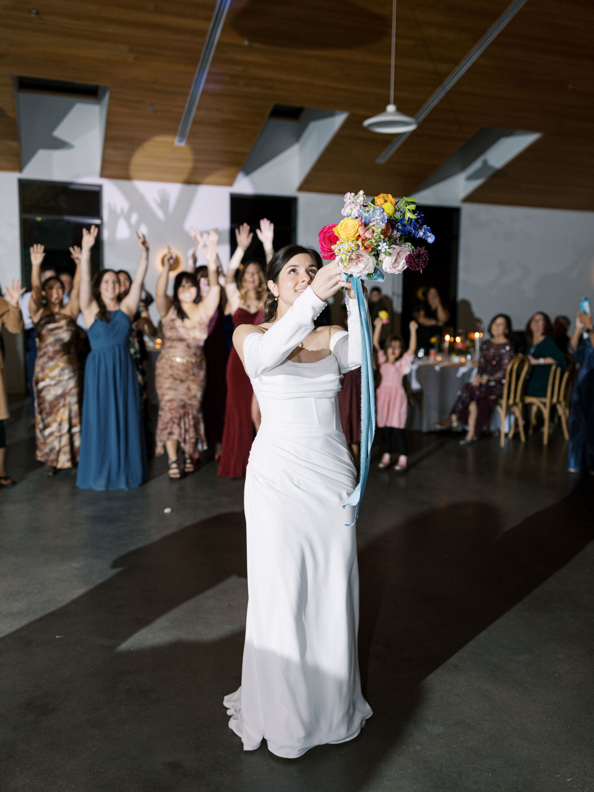Wedding party celebrating at The Grand Lady venue in Austin