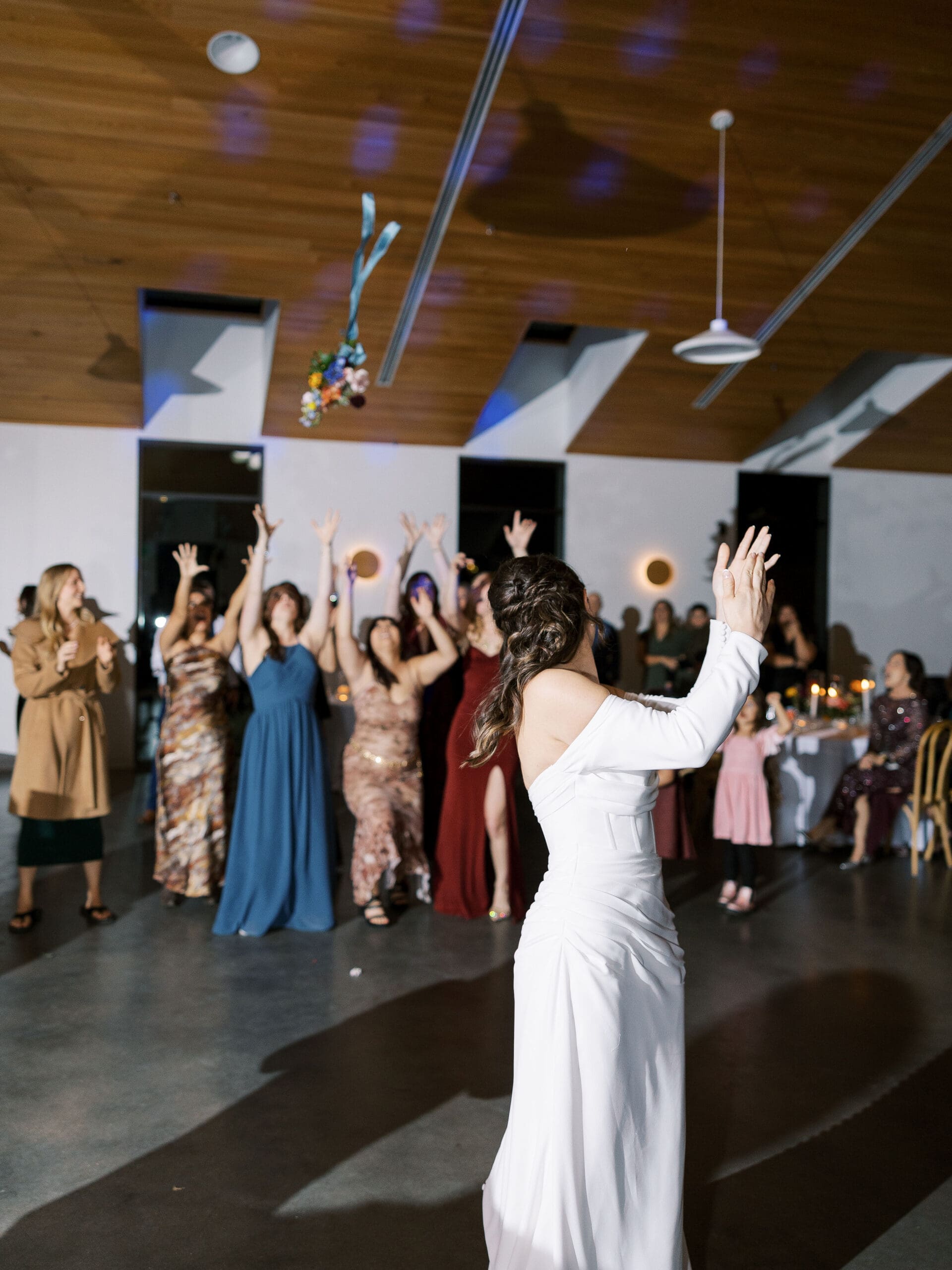 Wedding party celebrating at The Grand Lady venue in Austin