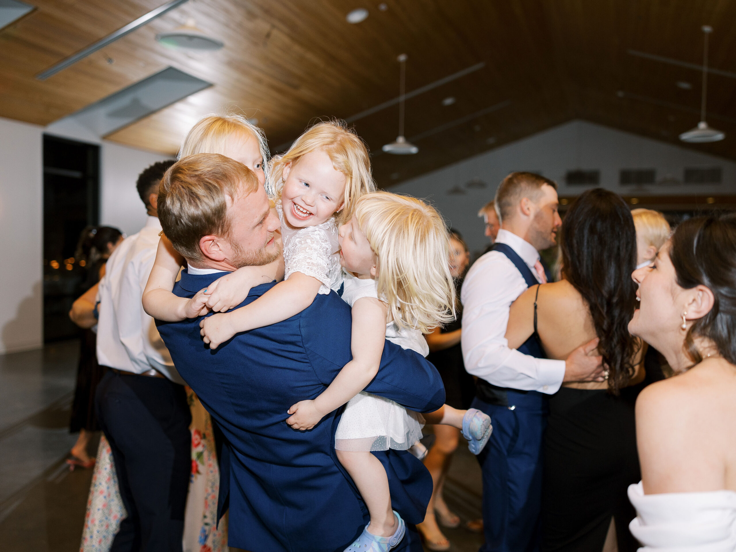 Wedding party celebrating at The Grand Lady venue in Austin
