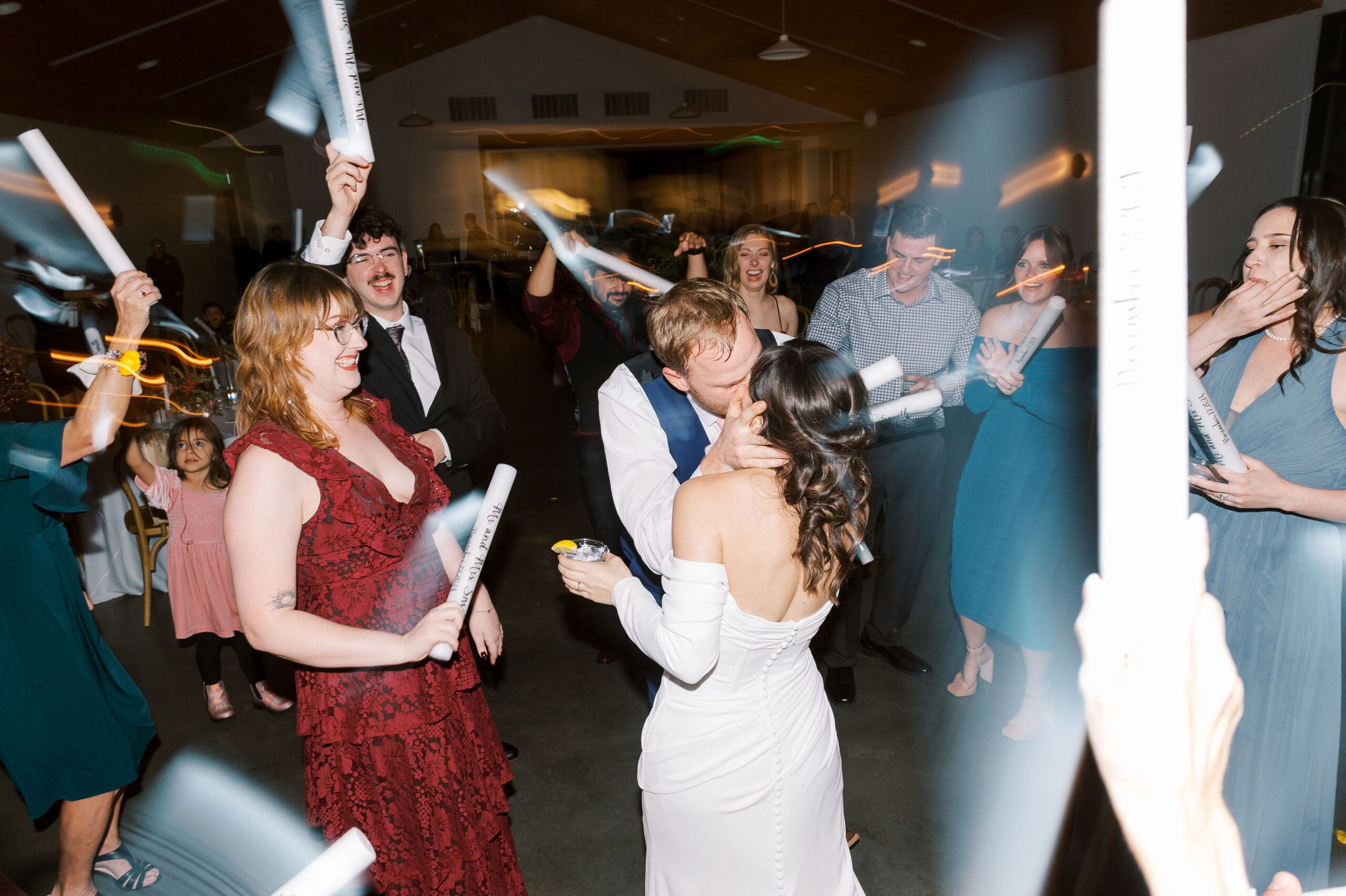 Joyful wedding reception celebration at the grand Lady Austin