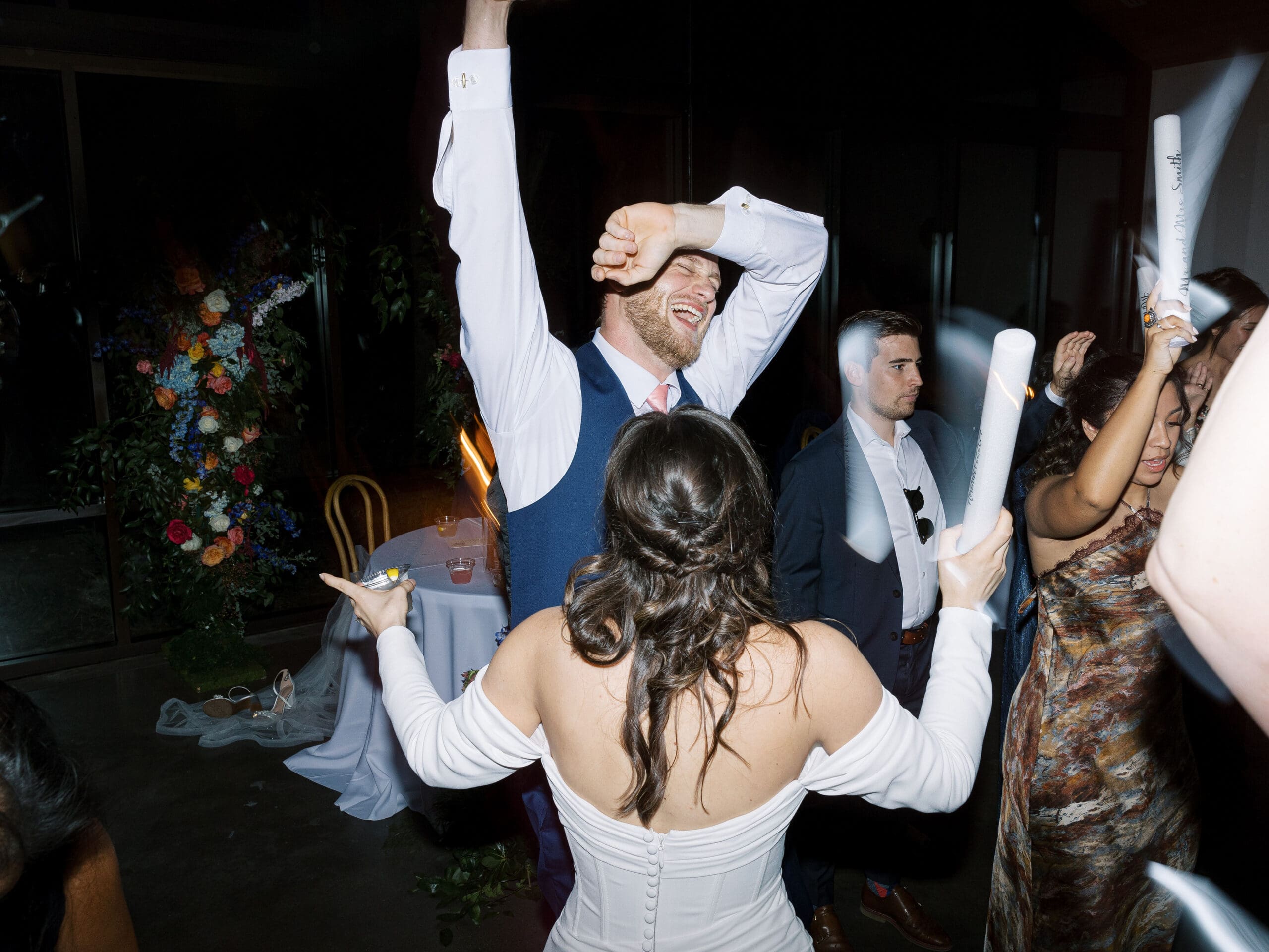 Joyful wedding reception celebration at the grand Lady Austin