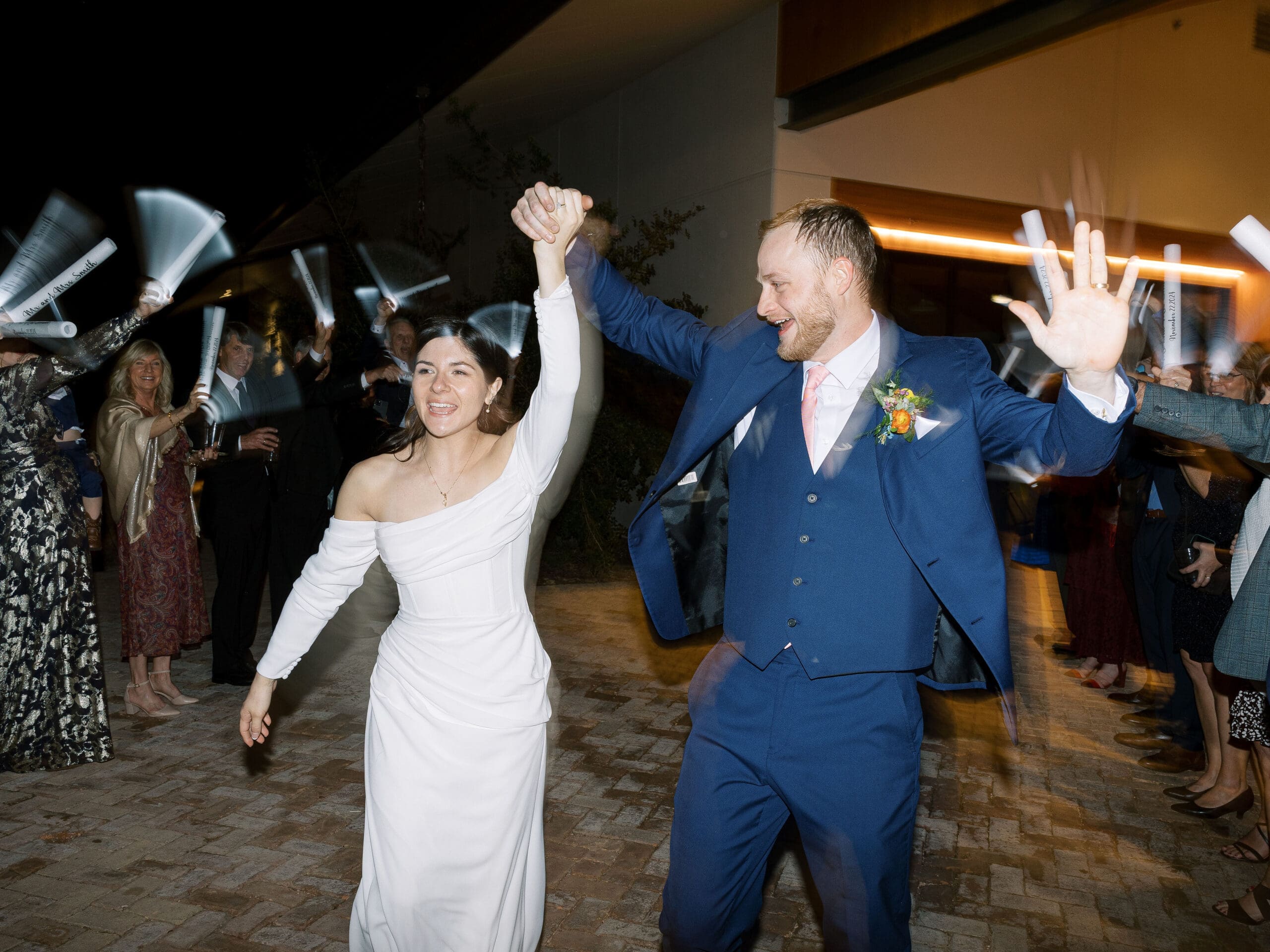Romantic Exit Austin wedding photography by Diana Brewer at The Grand Lady
