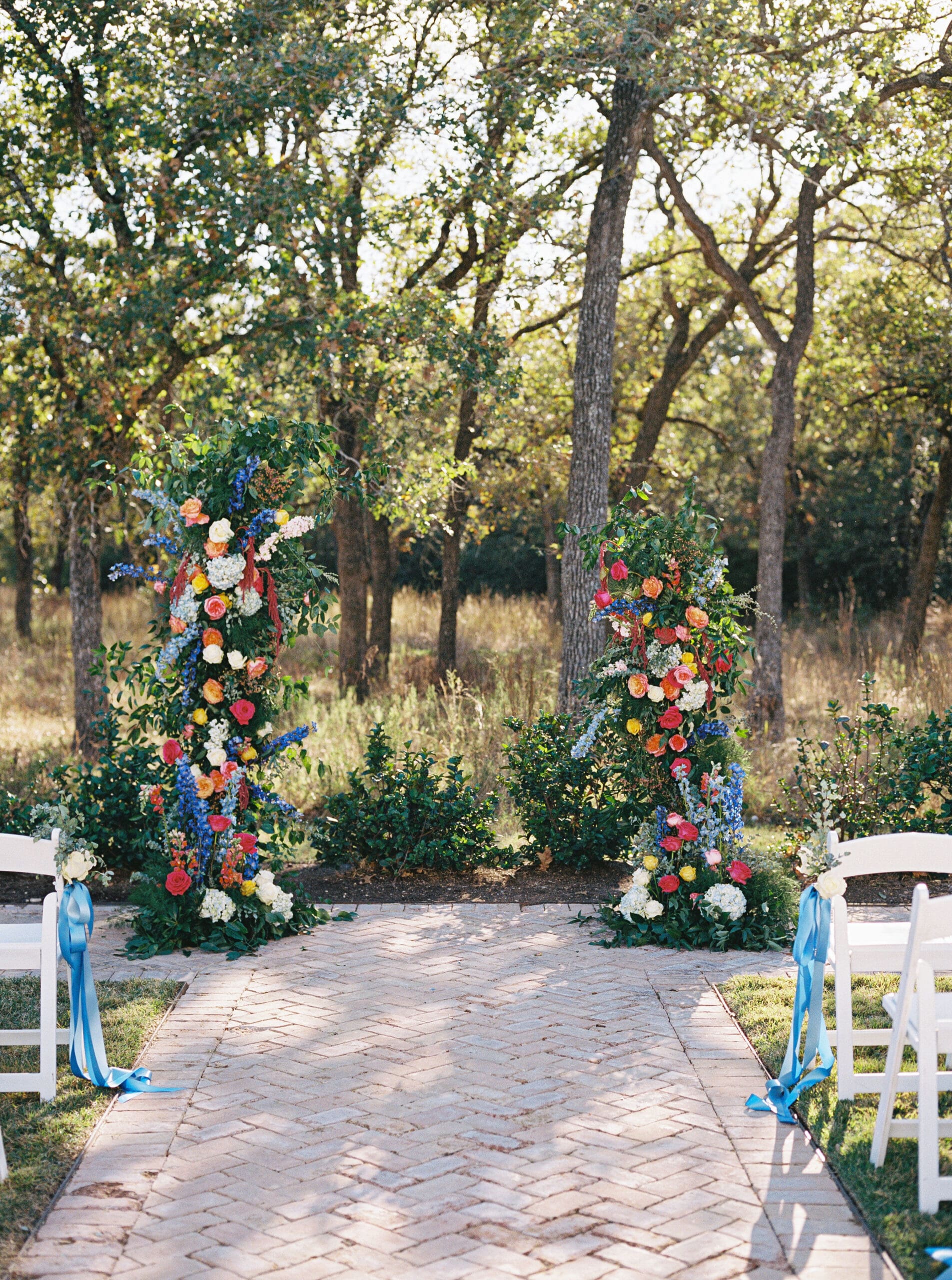 Elegant wedding ceremony details at The Grand Lady venue