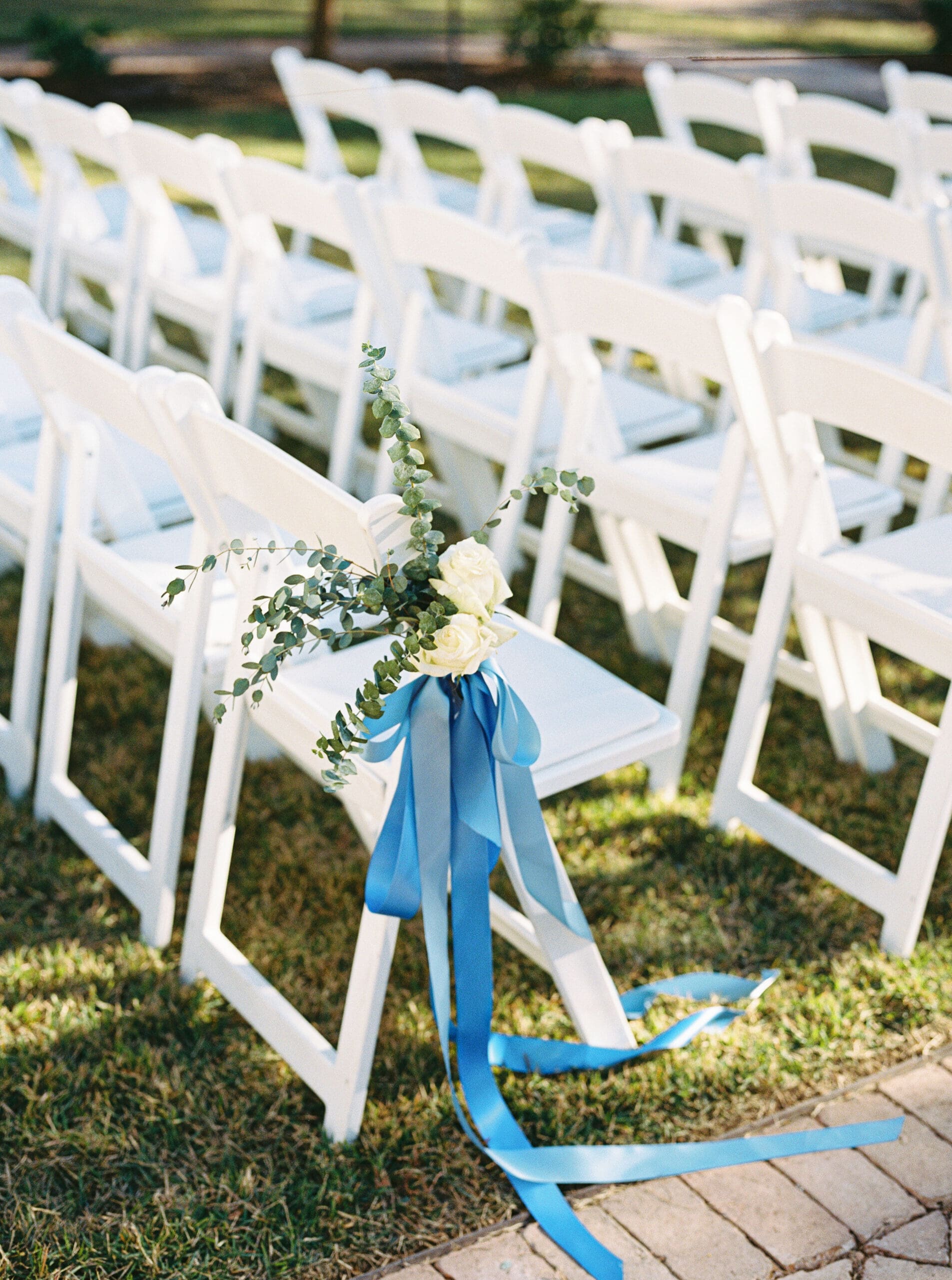 Elegant wedding ceremony details at The Grand Lady venue