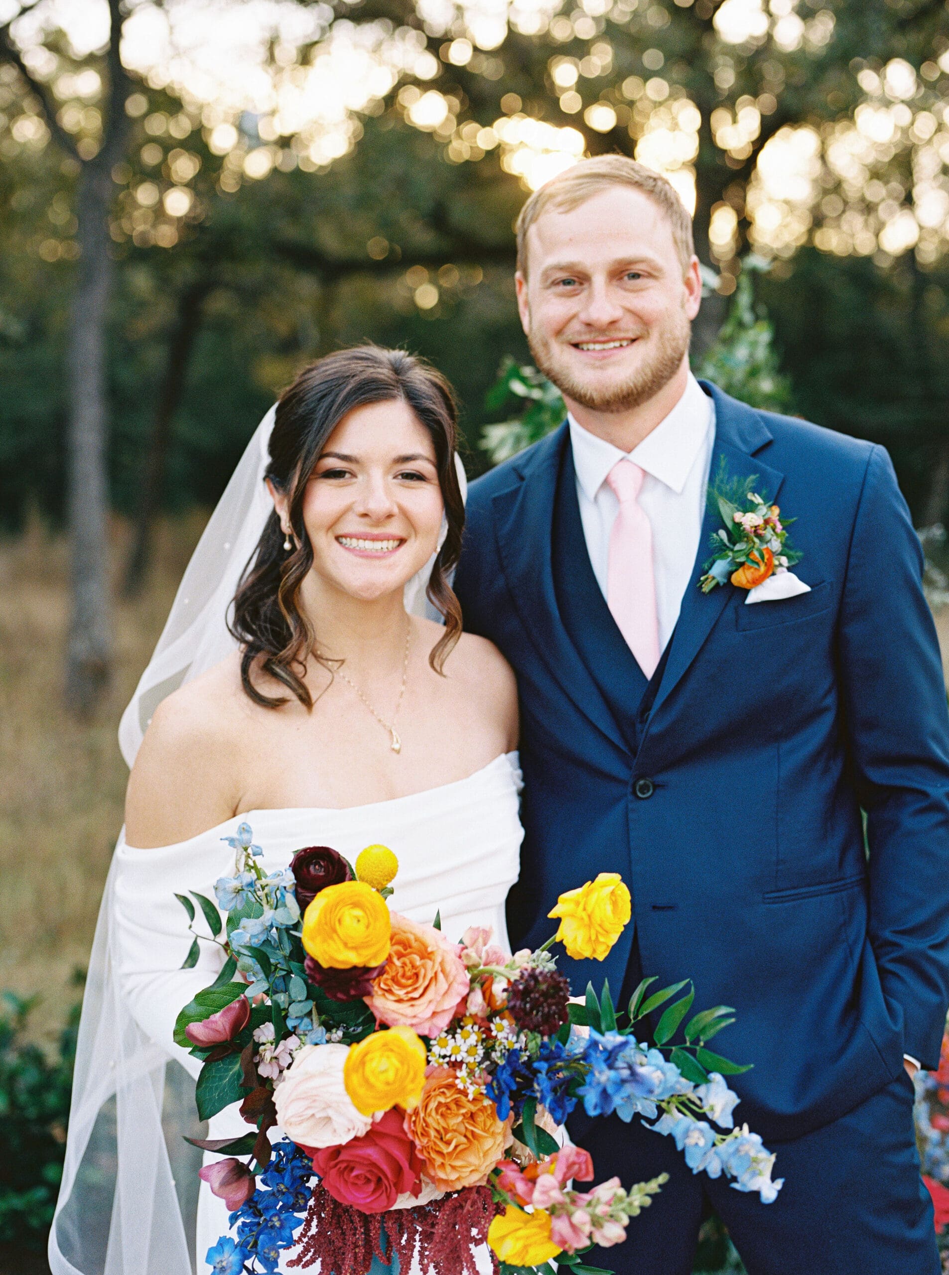 The Grand Lady wedding portraits of bride and groom in Austin
