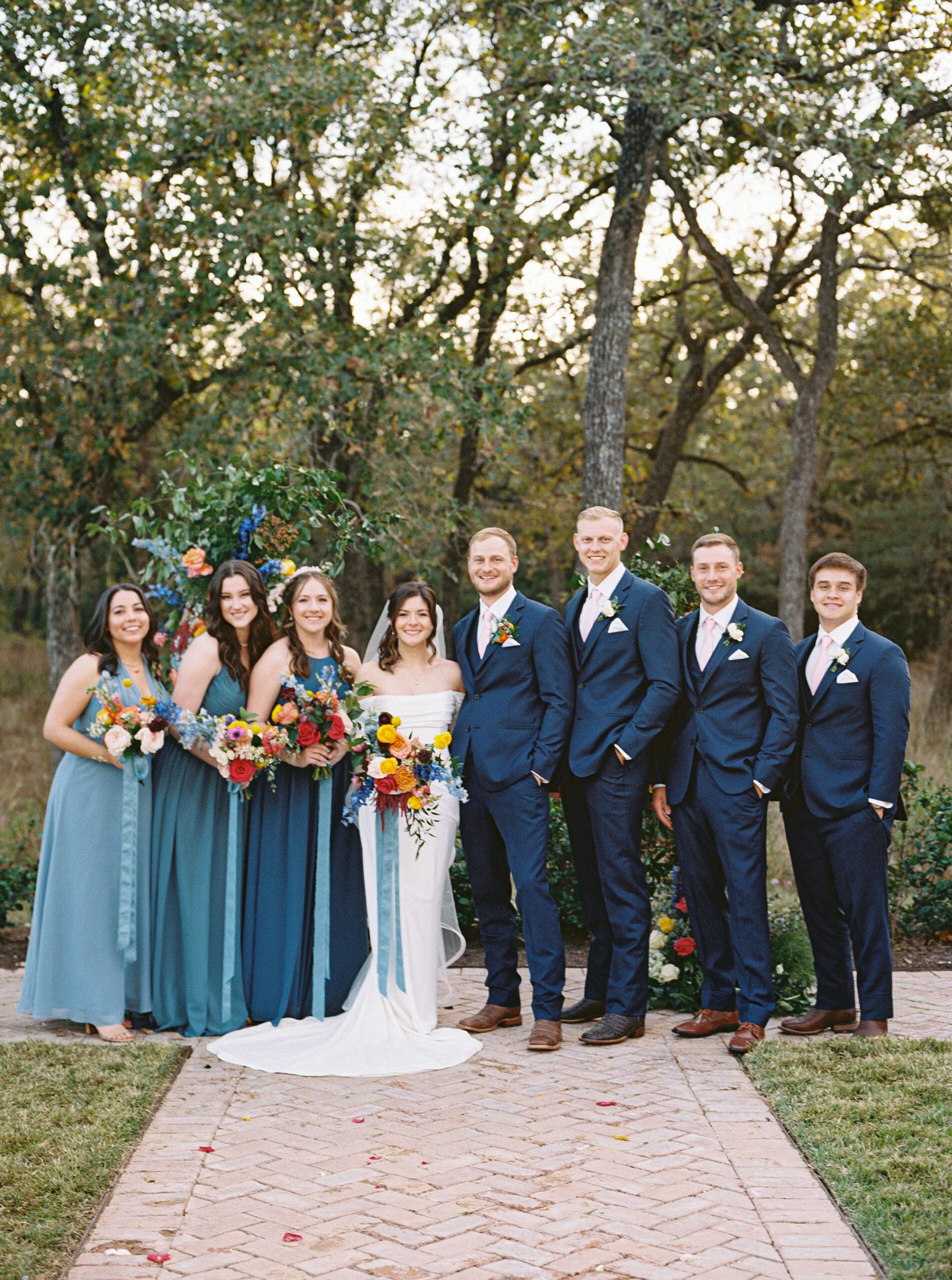 The Grand Lady Austin wedding with joyful bride and groom