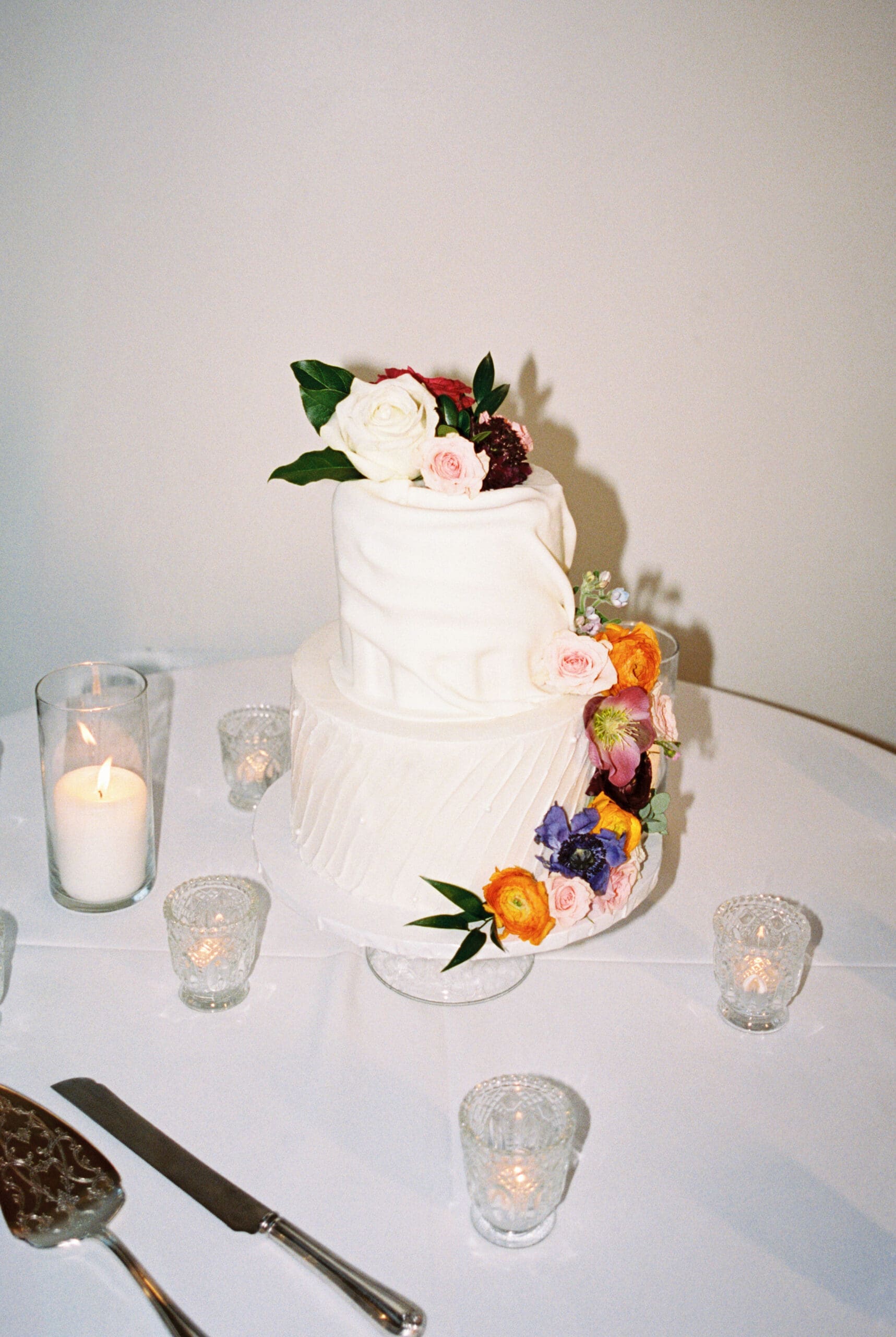 Elegant wedding reception details at The Grand Lady venue