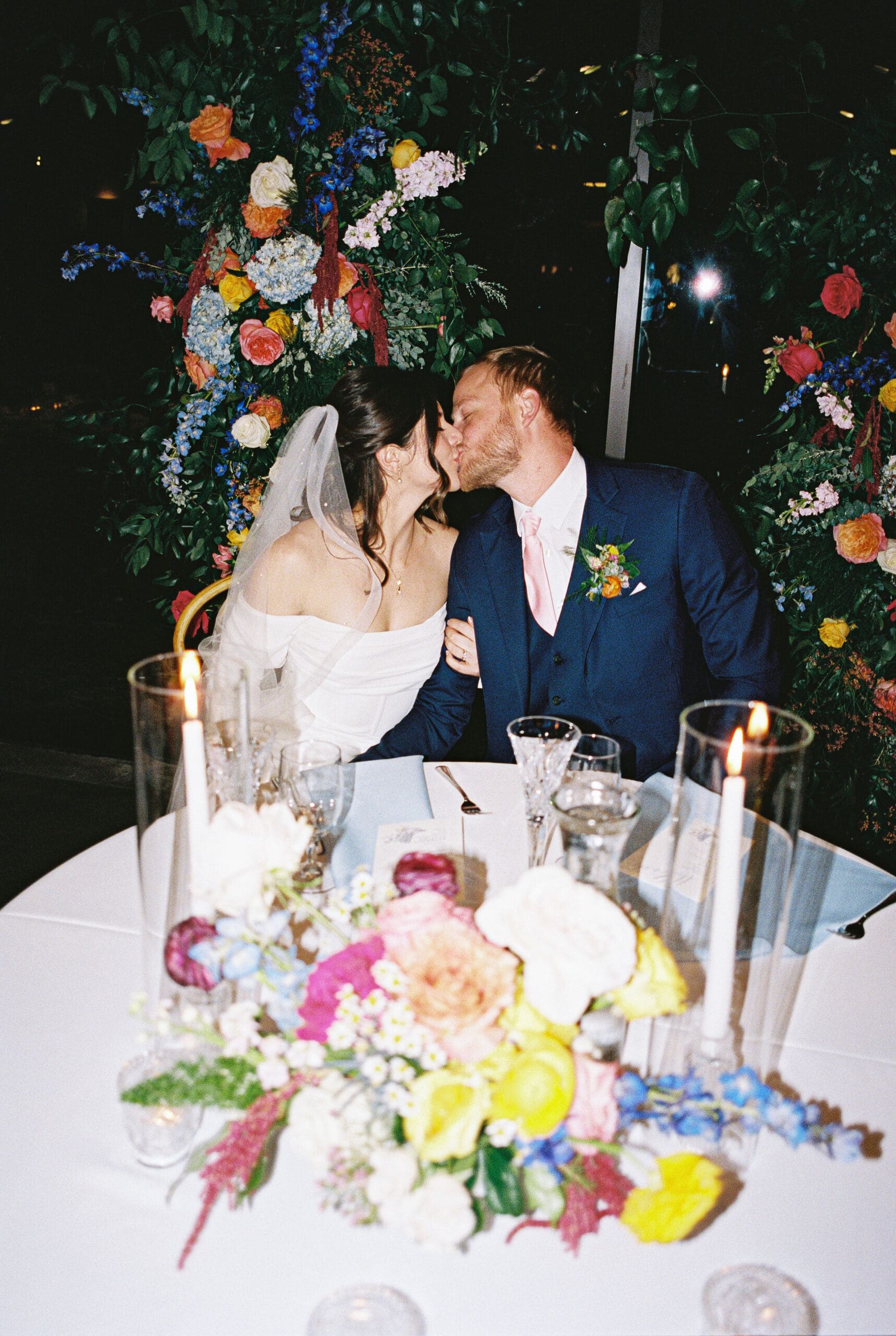 Wedding party celebrating at The Grand Lady venue in Austin