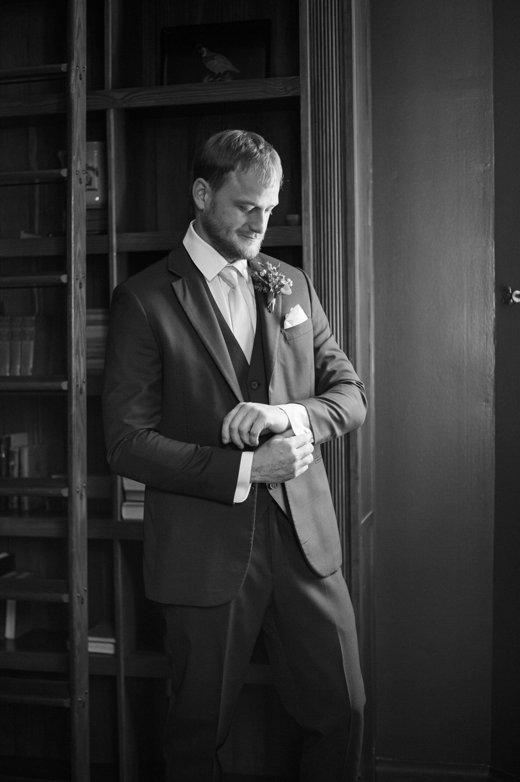 The Grand Lady wedding portraits of bride and groom in Austin