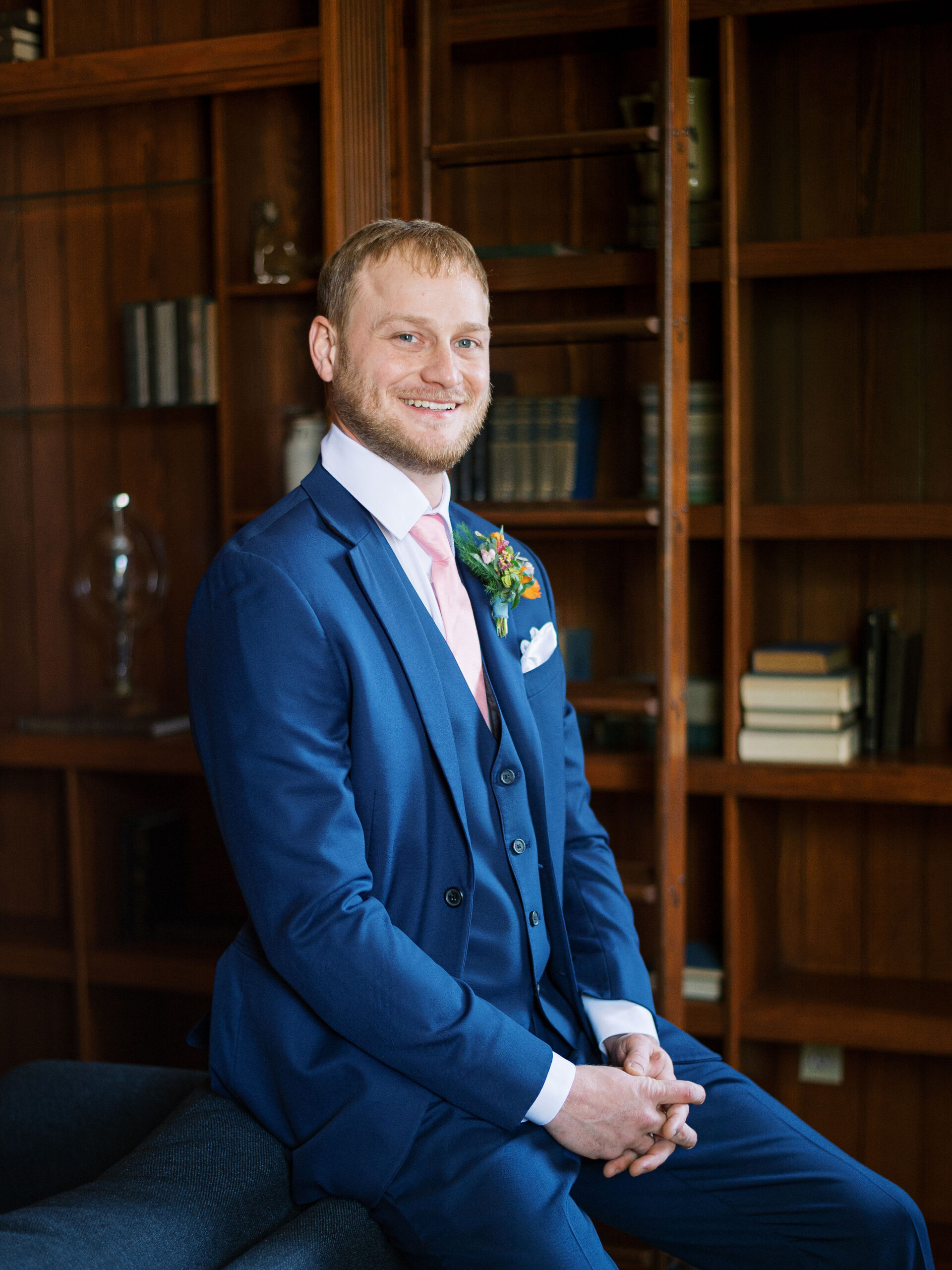 The Grand Lady wedding portraits of bride and groom in Austin