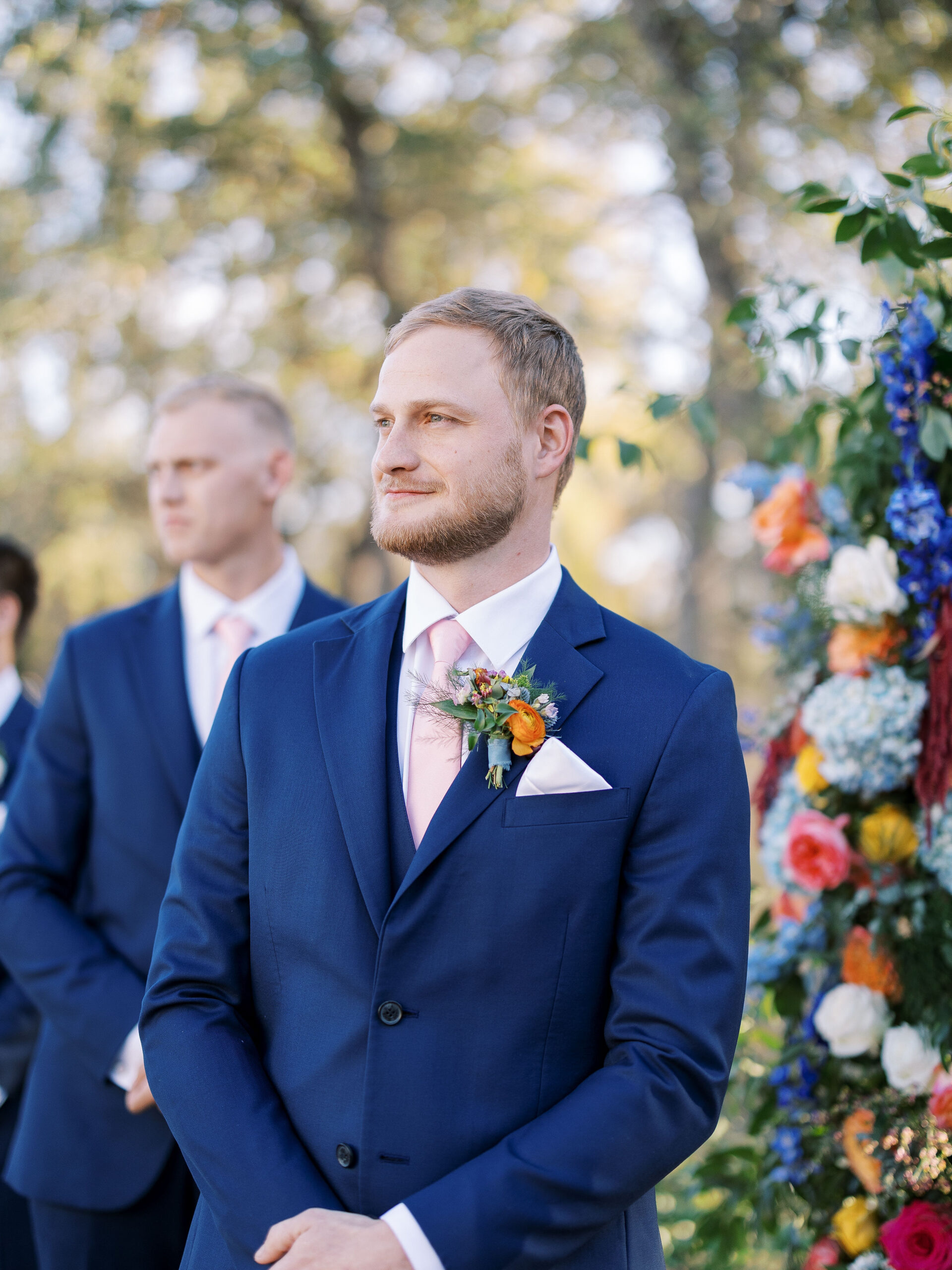 Emotional Austin wedding ceremony at The Grand Lady venue