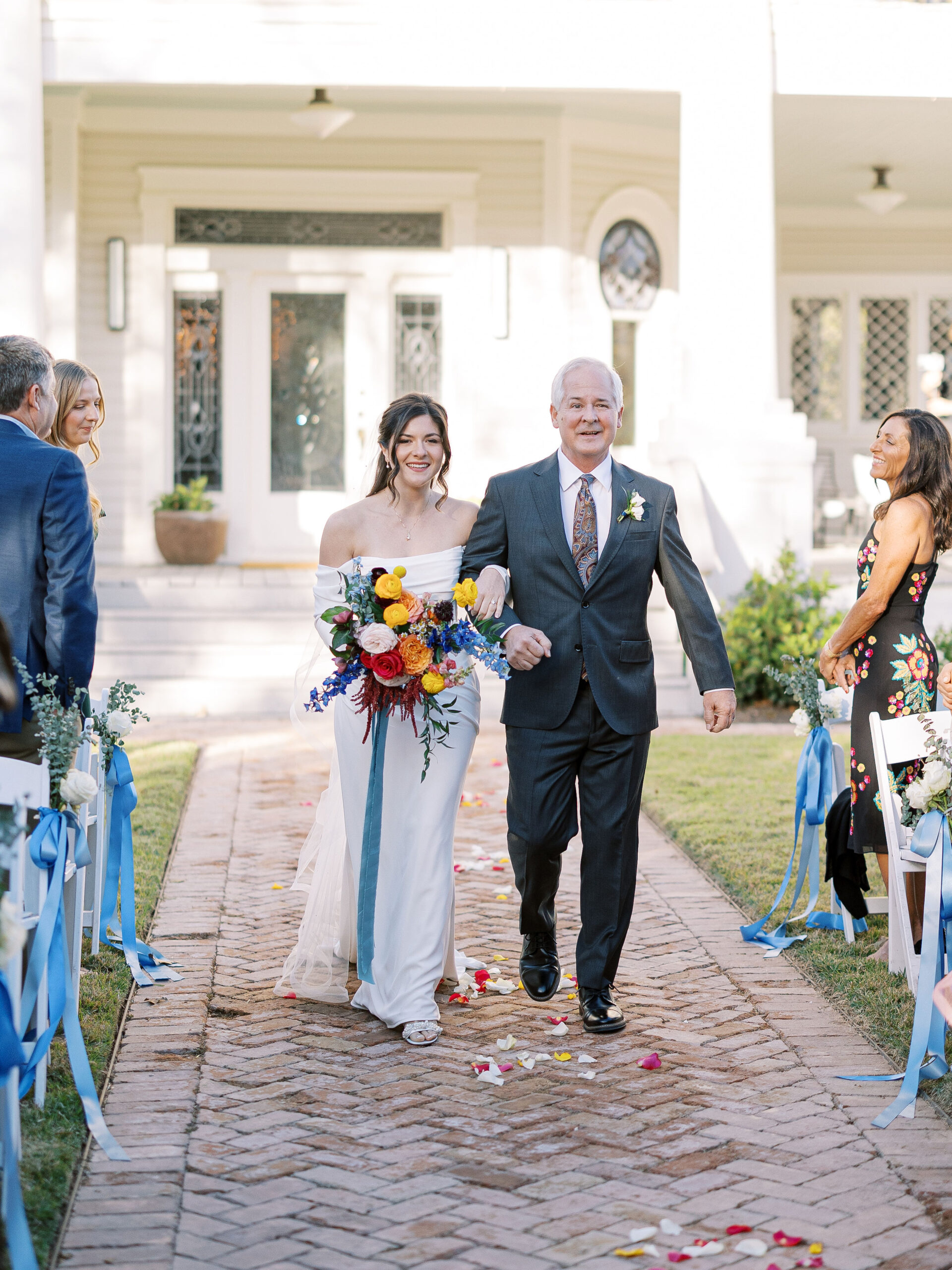 Emotional Austin wedding ceremony at The Grand Lady venue