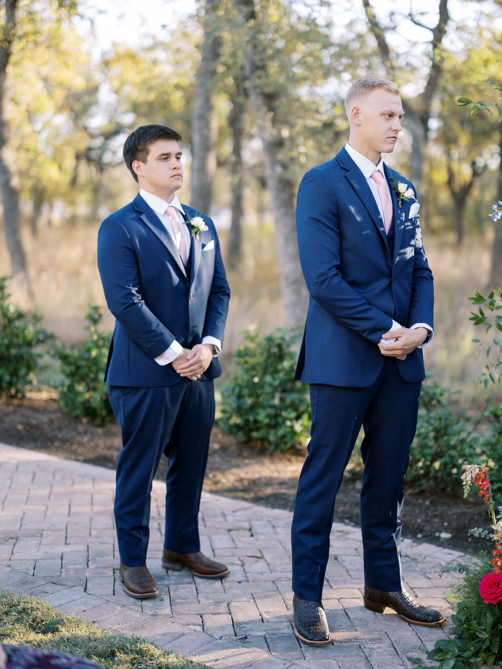 Emotional Austin wedding ceremony at The Grand Lady venue