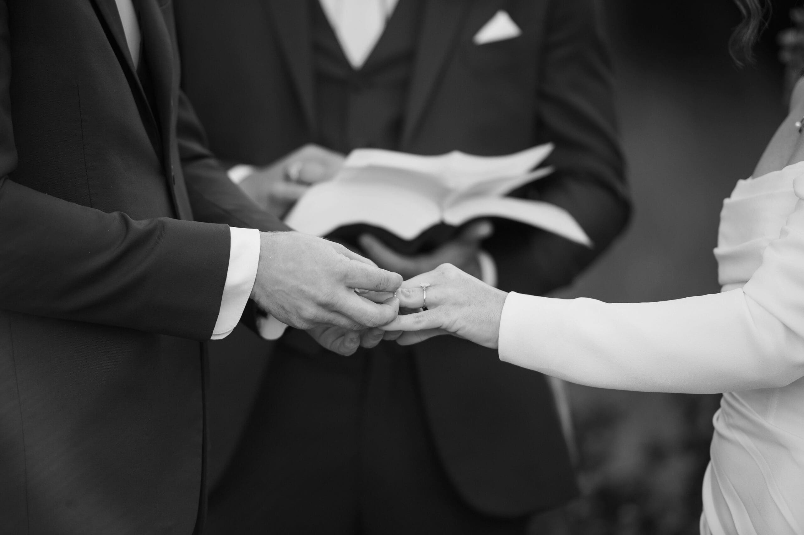 Emotional Austin wedding ceremony at The Grand Lady venue