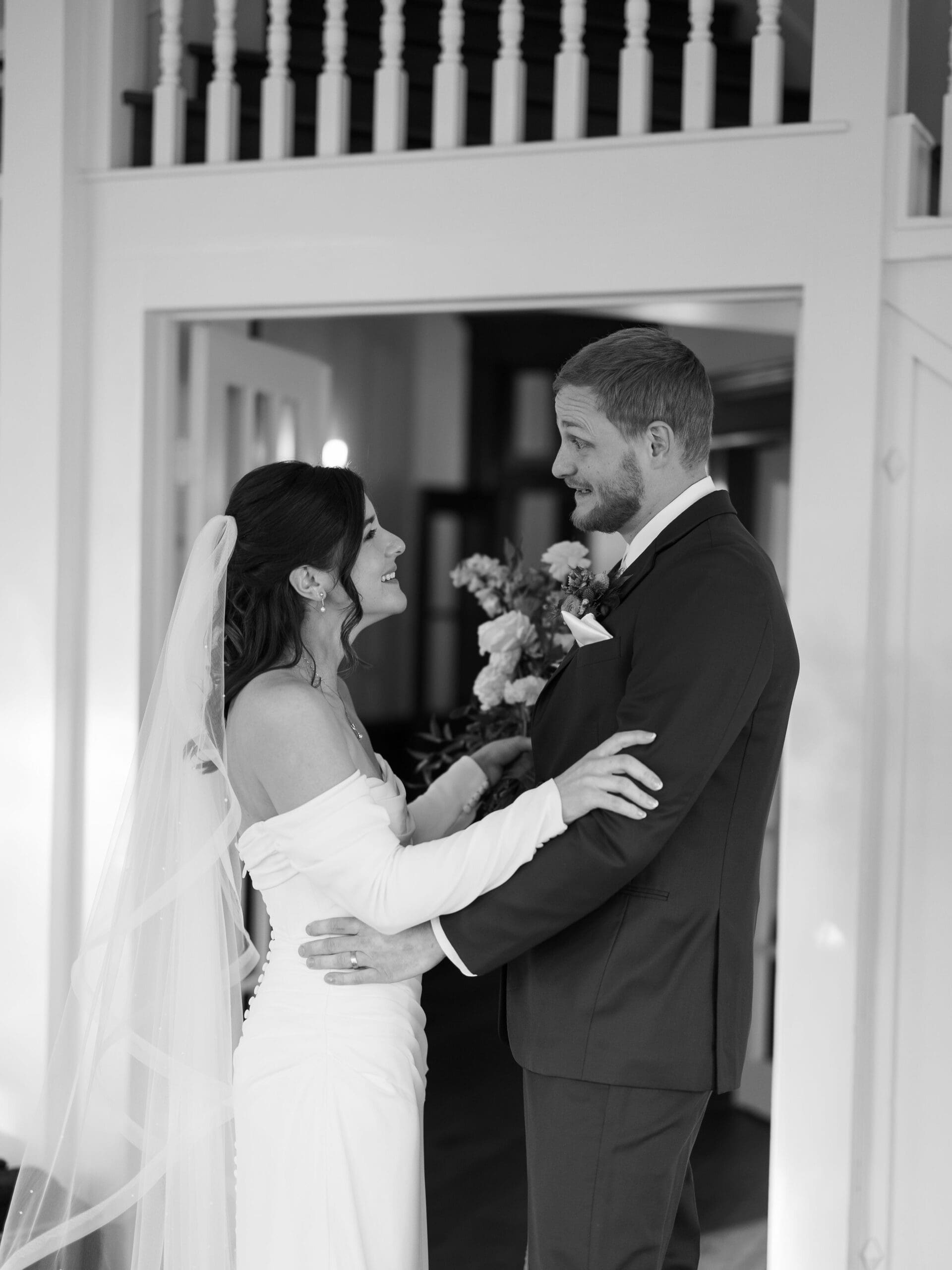 The Grand Lady Austin wedding with joyful bride and groom
