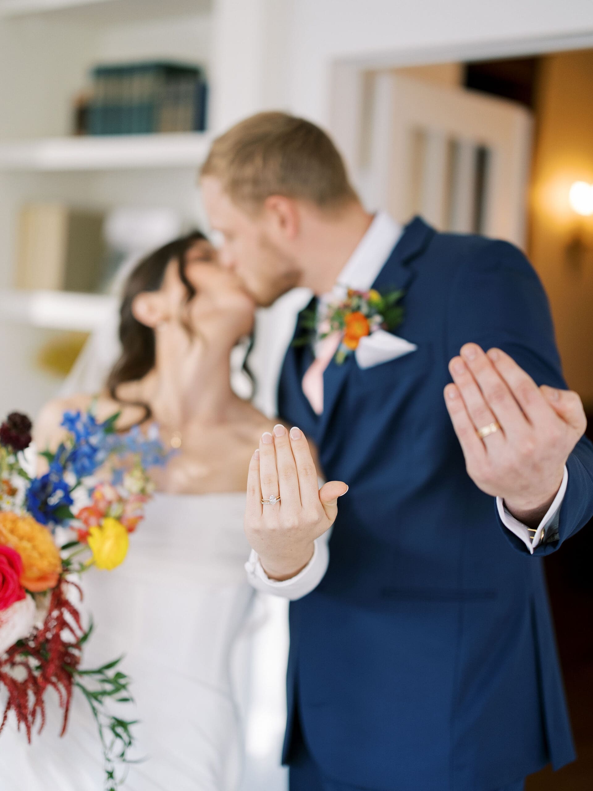The Grand Lady Austin wedding with joyful bride and groom