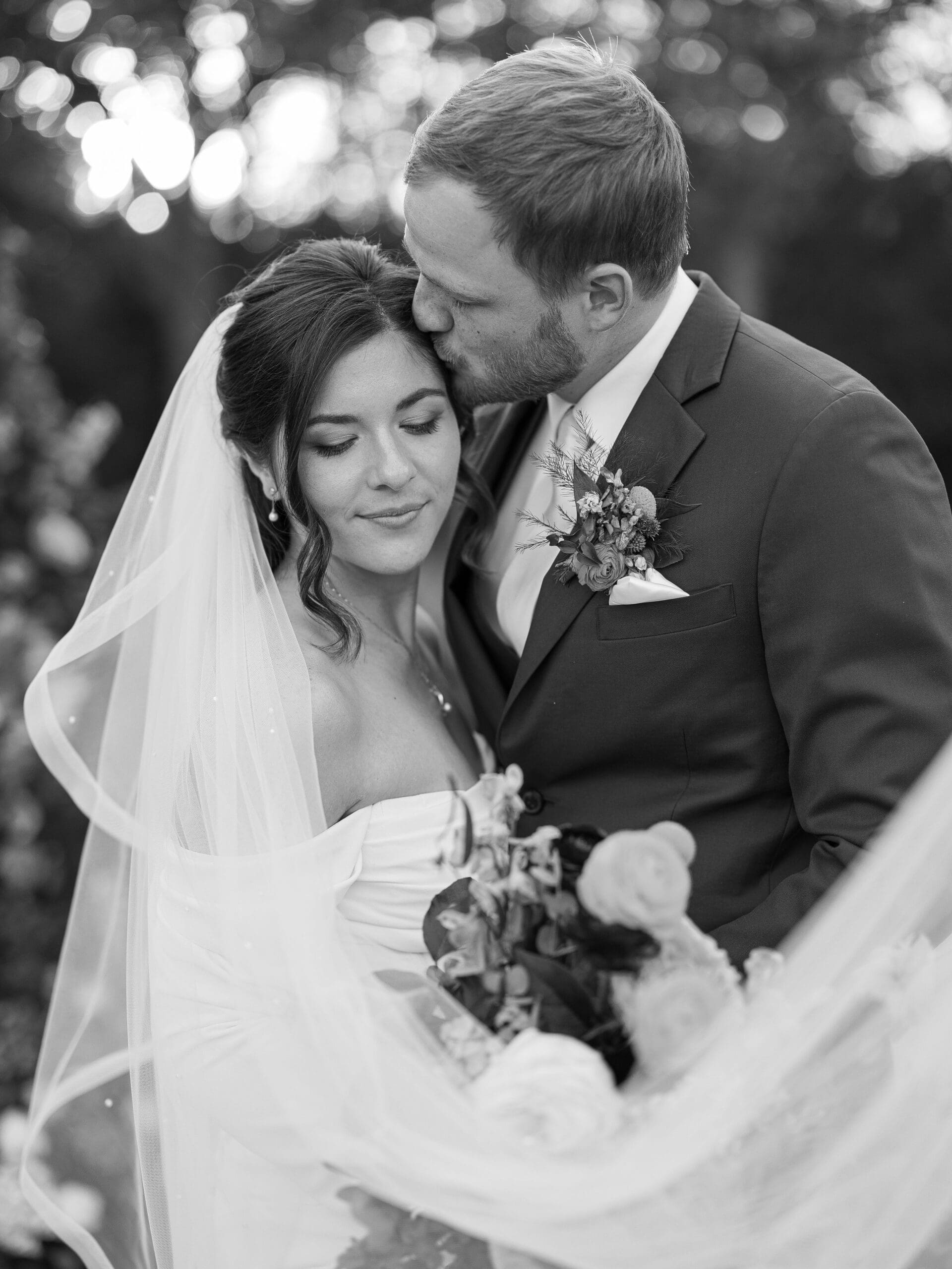 The Grand Lady wedding portraits of bride and groom in Austin