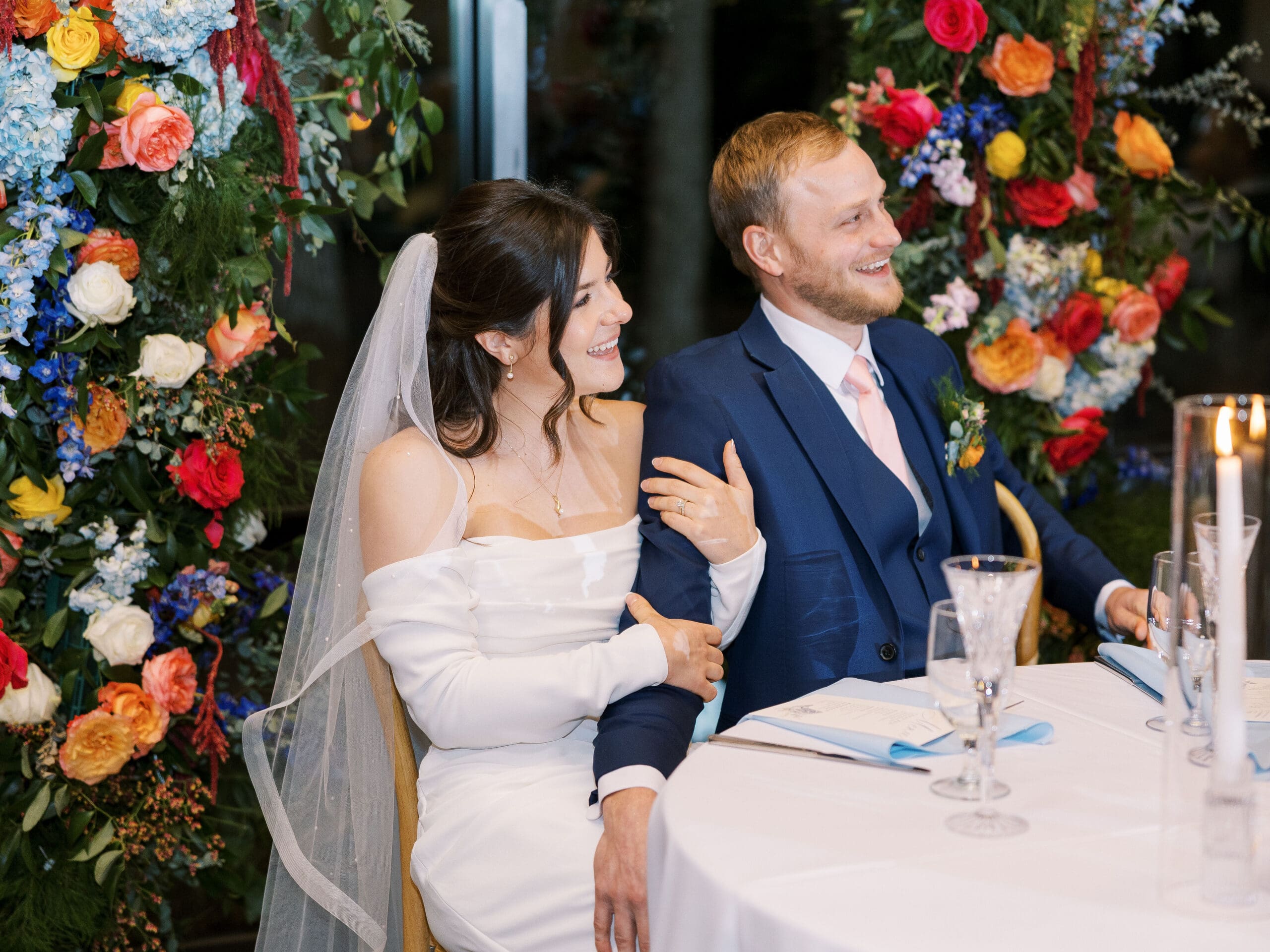 Wedding party celebrating at The Grand Lady venue in Austin