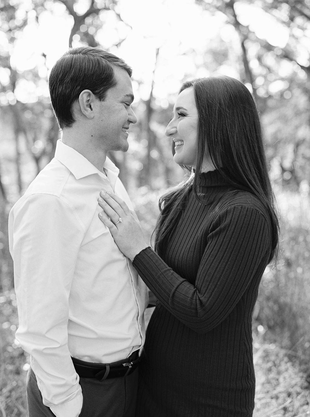 Wimberley engagement photos in golden Texas light