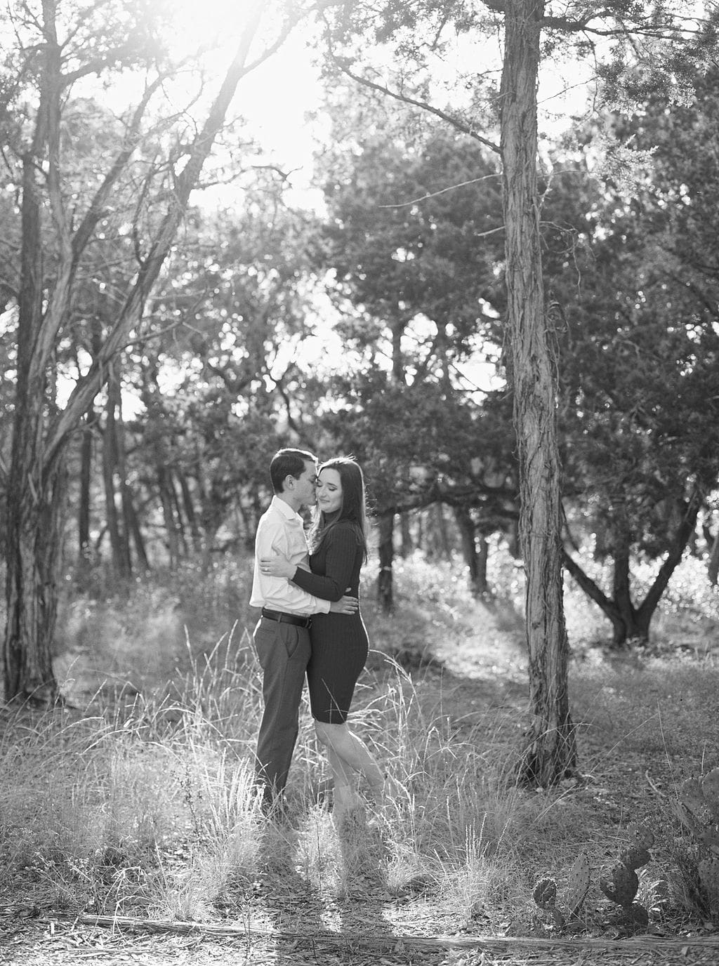 Wimberley engagement photos in golden Texas light
